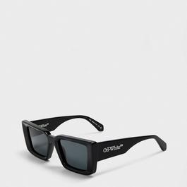 Off White Unisex Square Sunglasses, Square Design