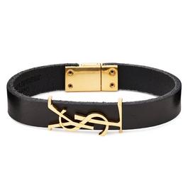 Saint Laurent Opyum Leather Bracelet