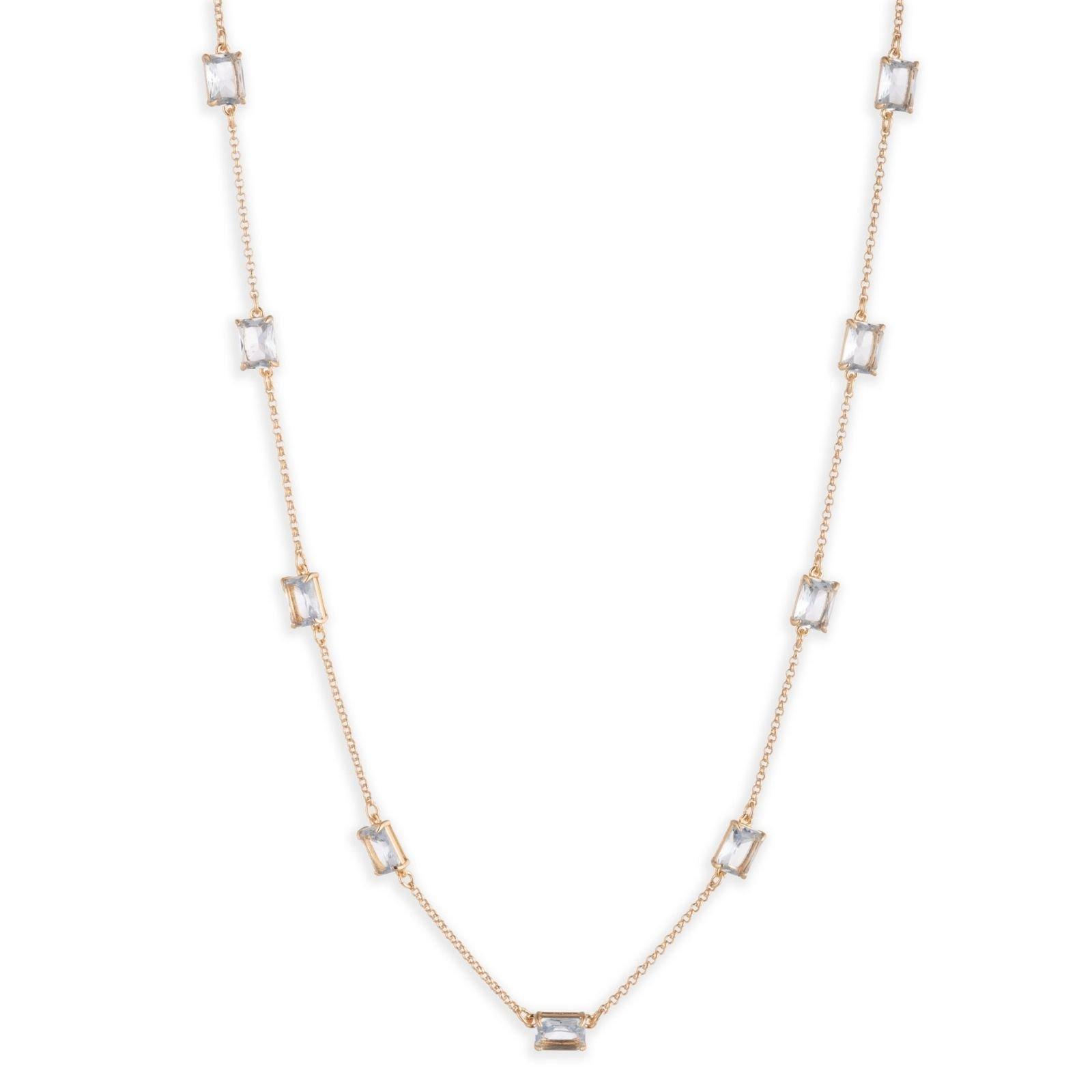 Lauren by Ralph Lauren Lauren Ralph Lauren Gold & Sapphire Stone Necklace - Gld/Sapp
