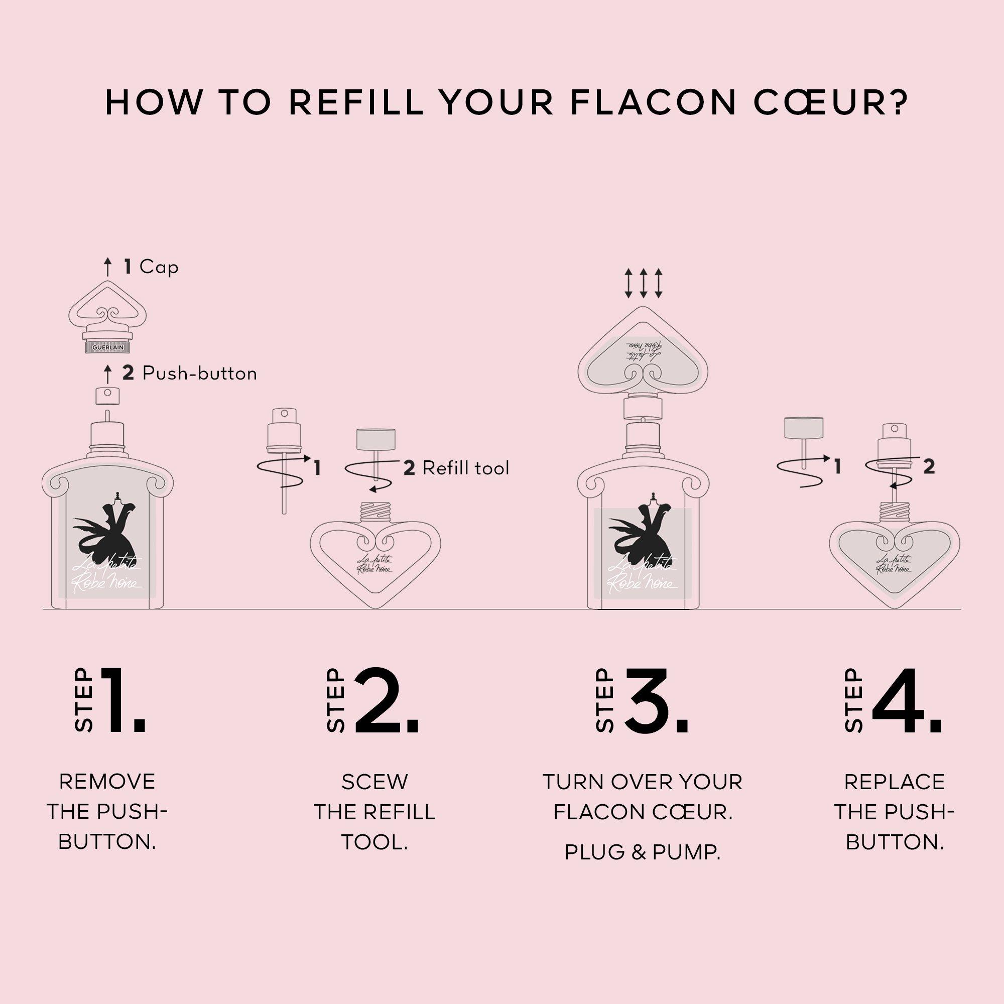 Clear - Guerlain - La Petite Robe Noire Le Flacon Coeur - Eau de Parfum - 4