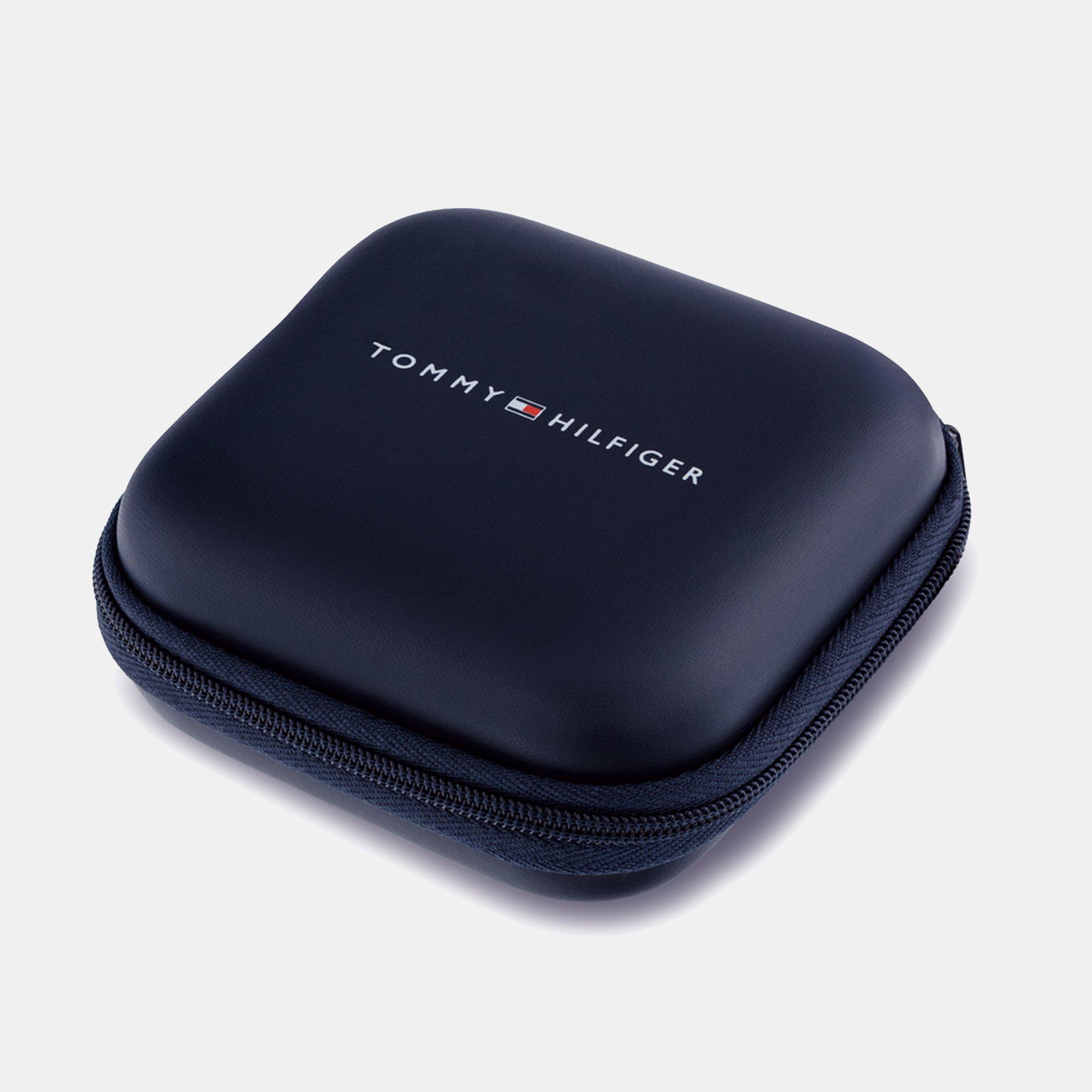 Blue - Tommy Hilfiger - Tommy Hilfiger Mens Black and Blue IP Lapis Carbon Fibre Reinforced Polymer Beaded Bracelet - 3