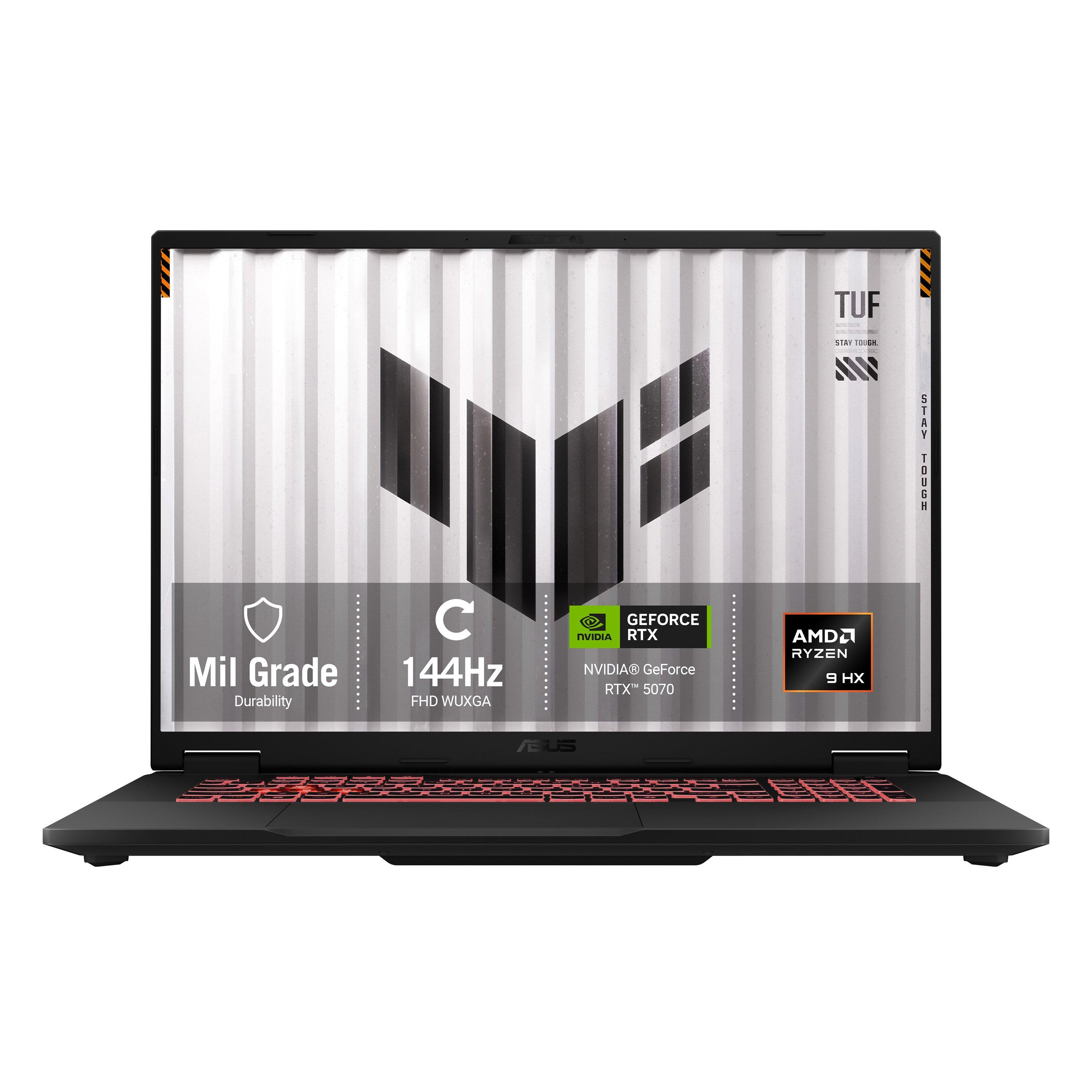 Black - ASUS - ASUS TUF Gaming A18 18 FHD+ 144Hz Gaming Laptop - Ryzen 9 8940HX 16GB RAM 1TB SSD RTX 5070 - 1