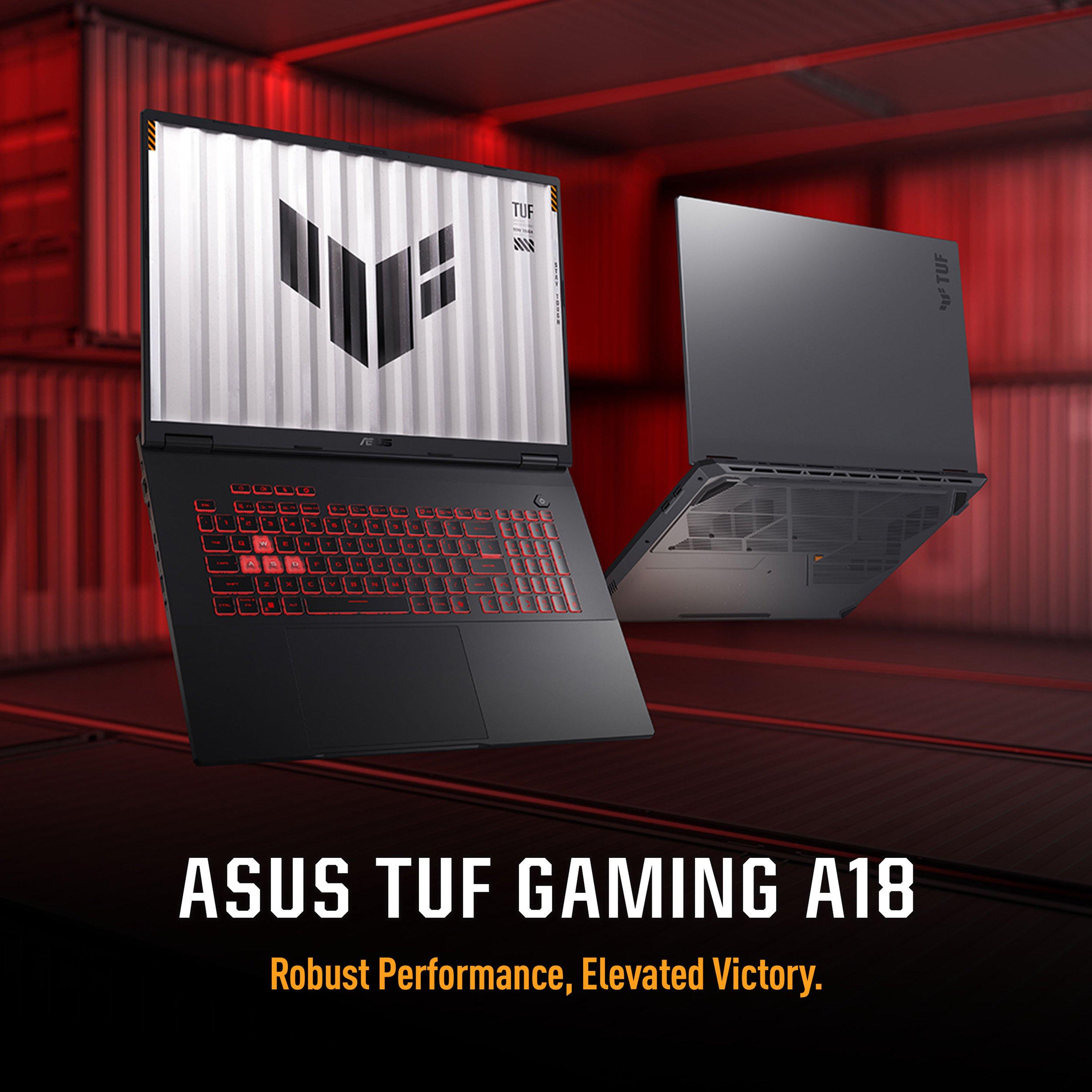 Black - ASUS - ASUS TUF Gaming A18 18 FHD+ 144Hz Gaming Laptop - Ryzen 9 8940HX 16GB RAM 1TB SSD RTX 5070 - 12