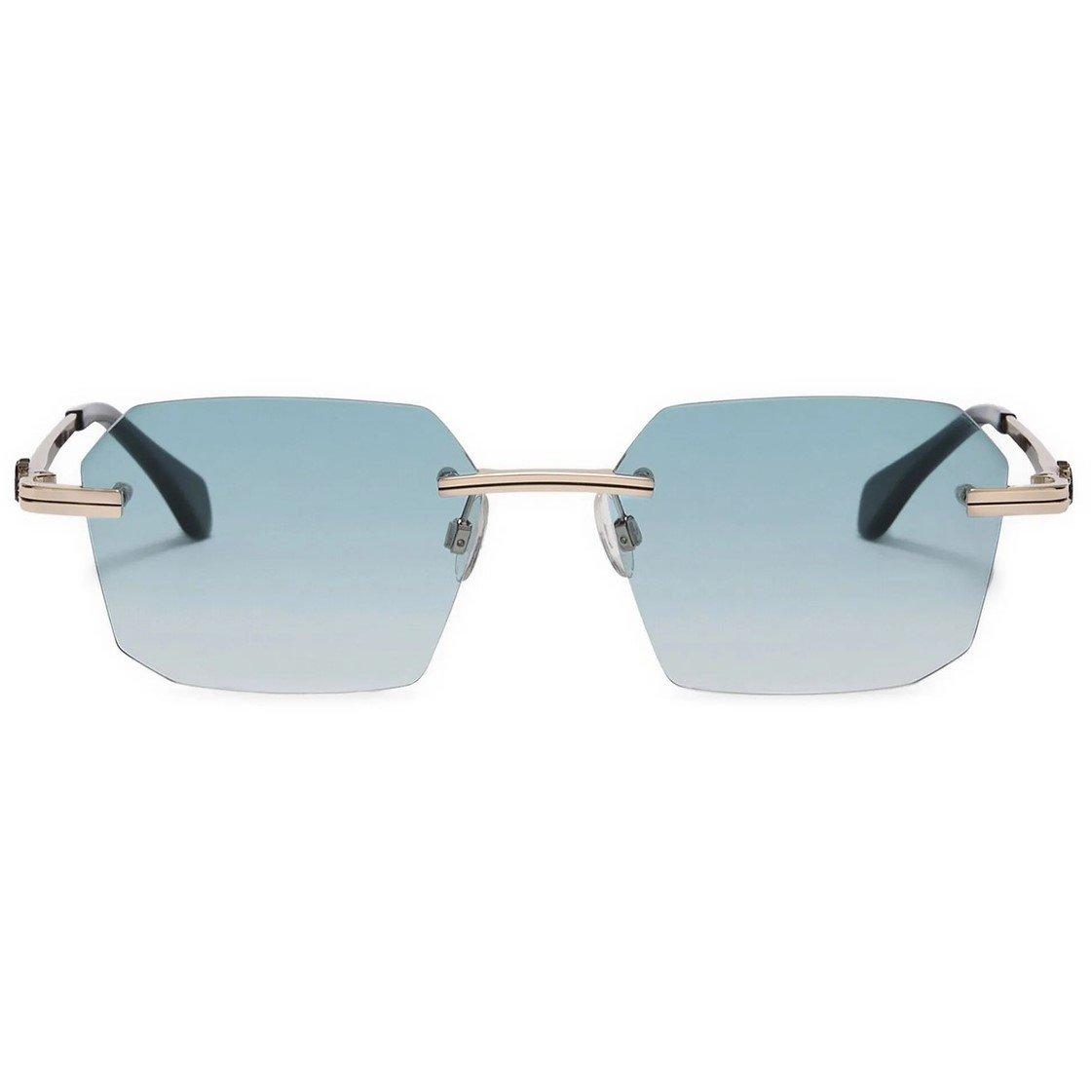 Black/Dark Grey - Palm Angels - Quartz Rectangle Sunglasses - 1
