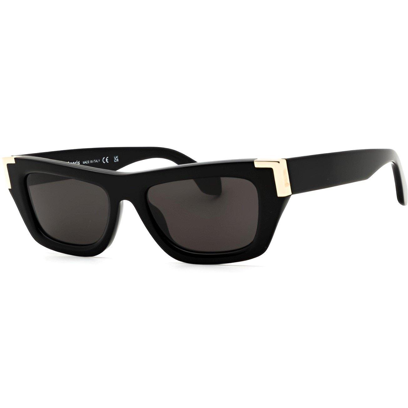 Black/Dark Grey - Palm Angels - Malibu Rectangle Sunglasses - 2