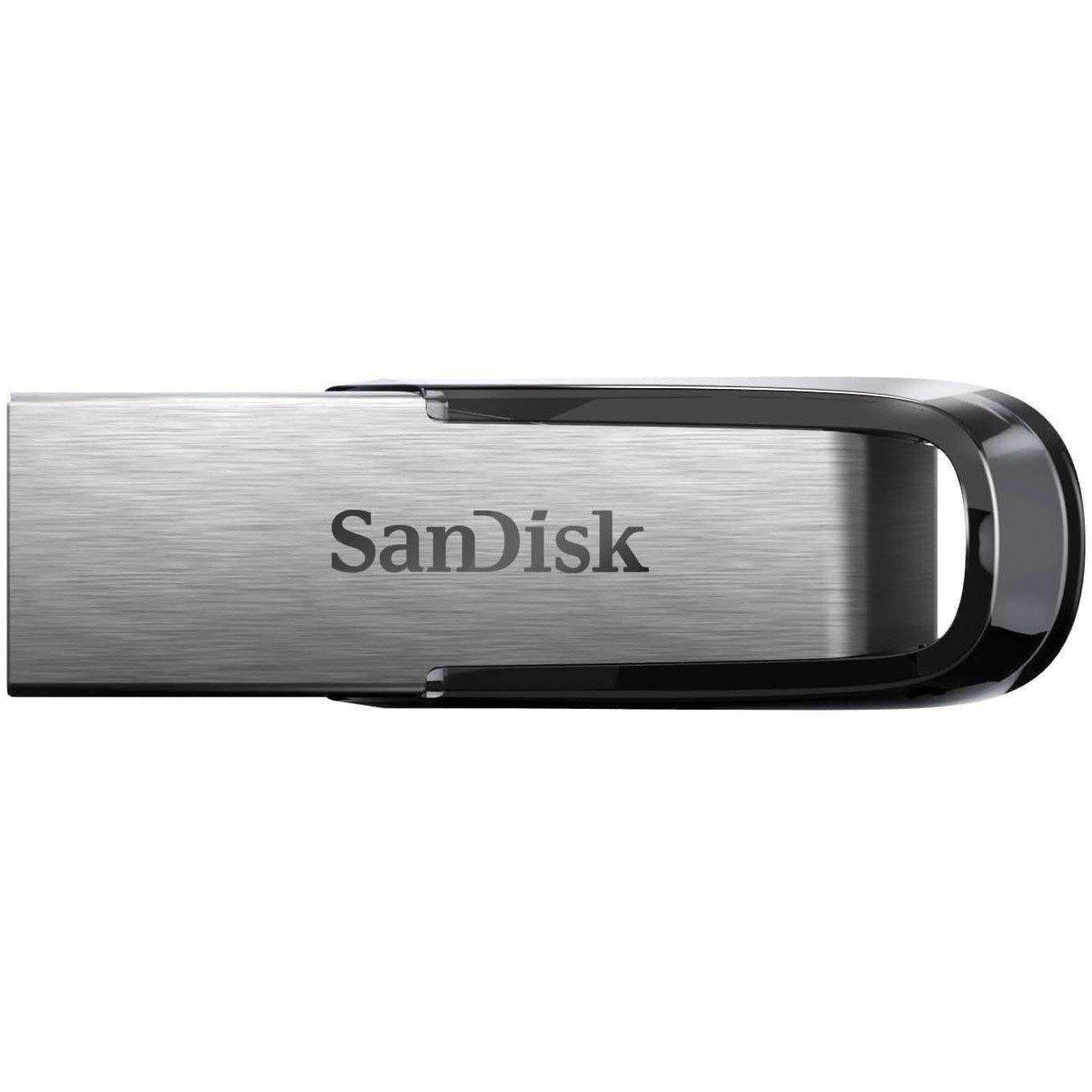 Black - SanDisk - Ultra Flair USB 3.0 Flash Drive - 64GB (Black) - 1