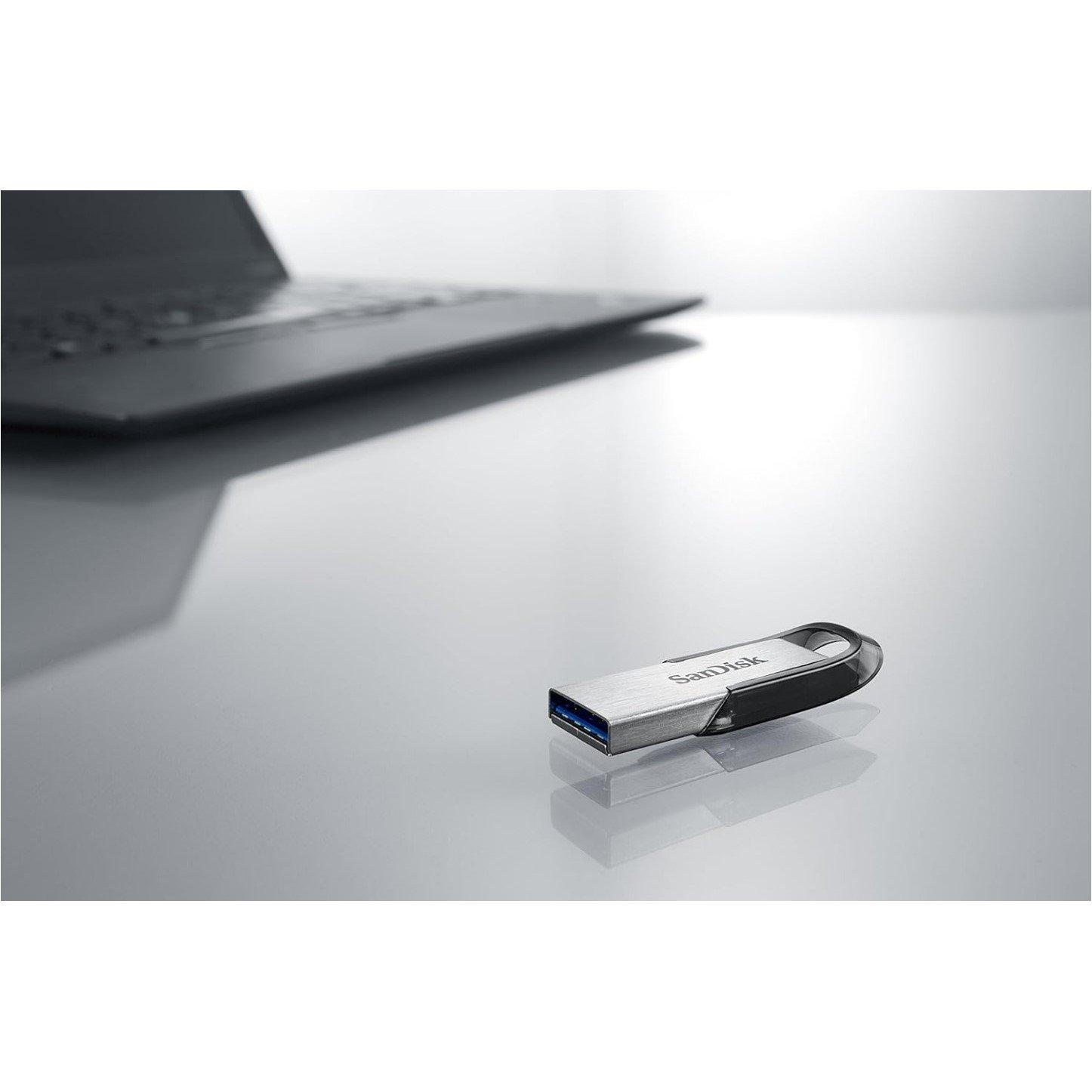 Black - SanDisk - Ultra Flair USB 3.0 Flash Drive - 64GB (Black) - 4