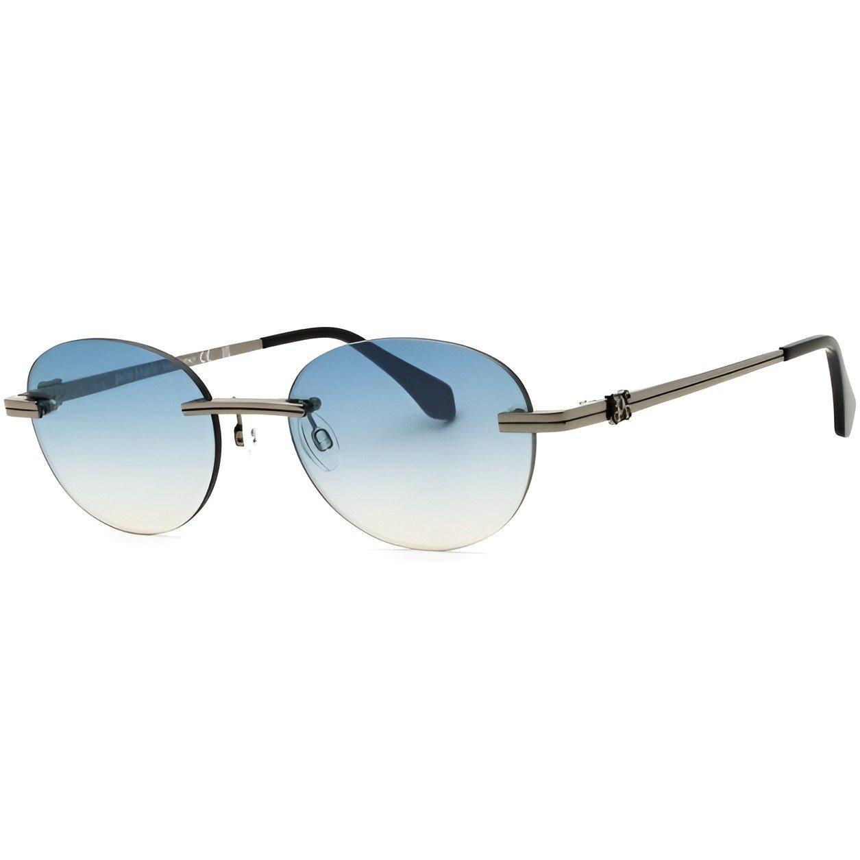 Black/Dark Grey - Palm Angels - Crystal Round Sunglasses - 1