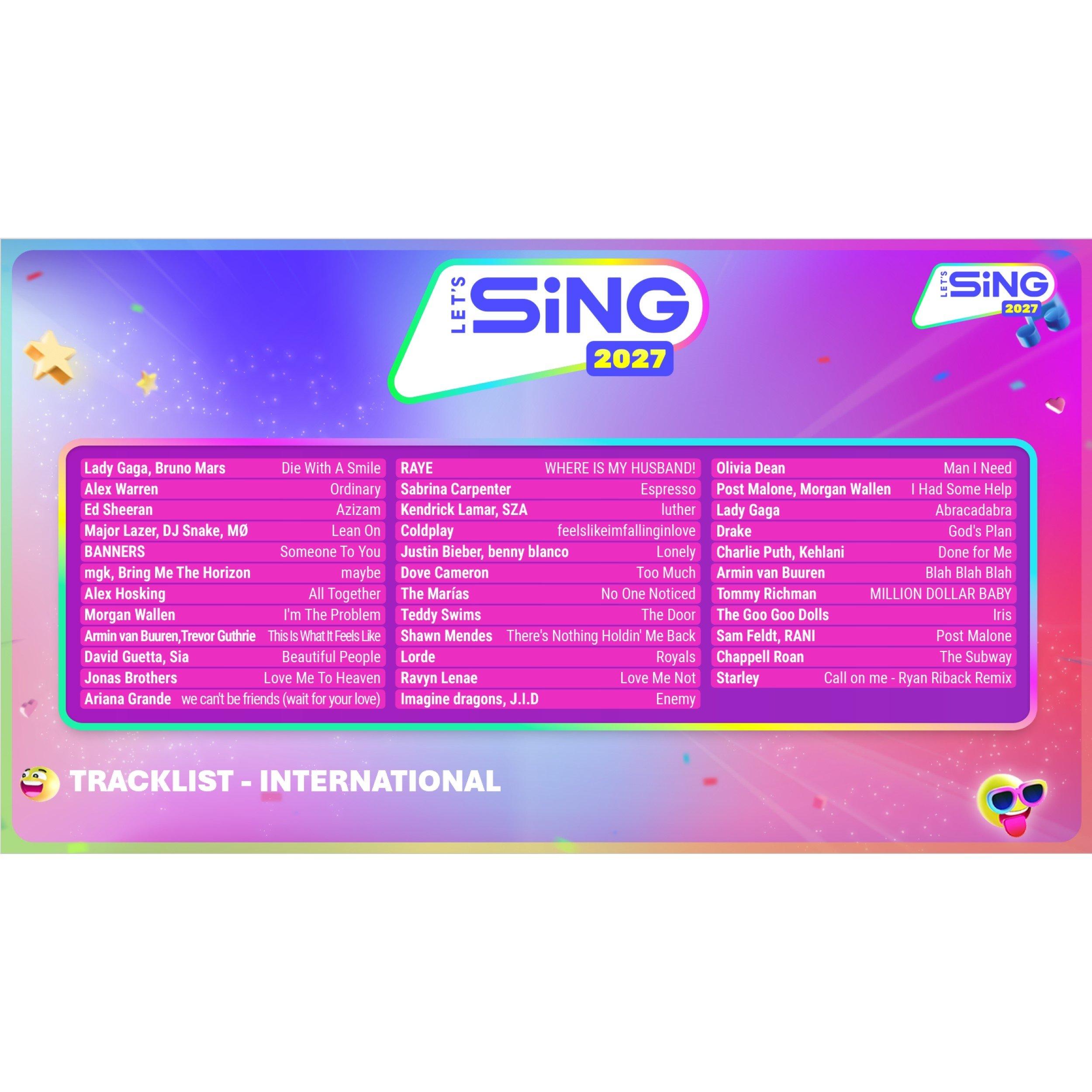 NSW - THQ Nordic - Lets Sing 2027 2 Mic Bundle NSW - 2