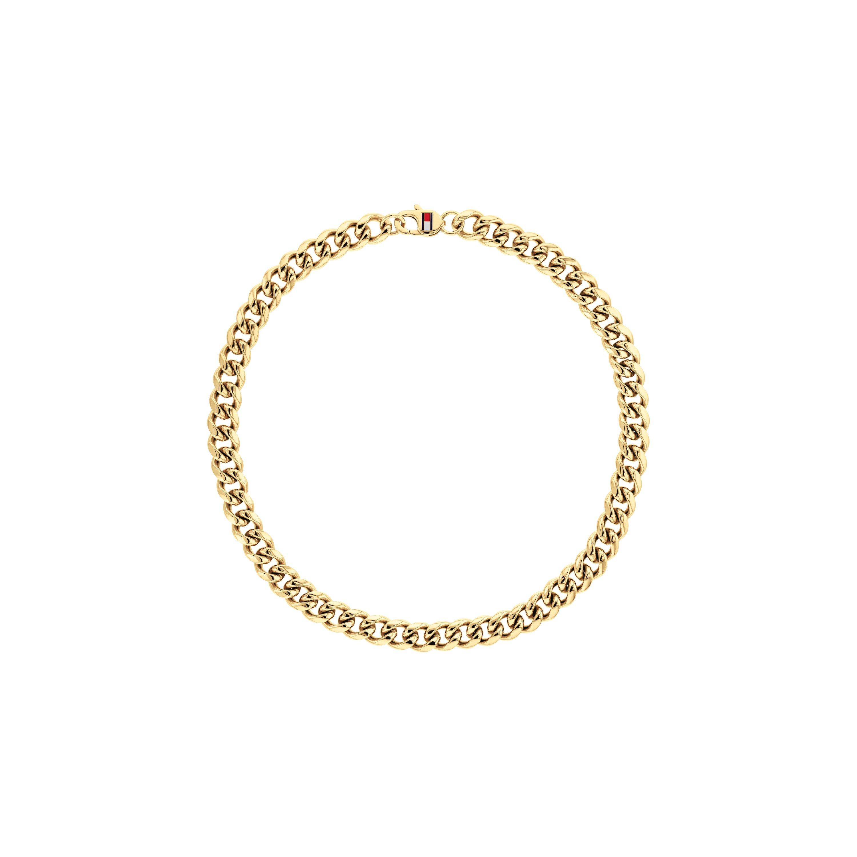 Gold - Tommy Hilfiger - mens curb chain necklace - 1