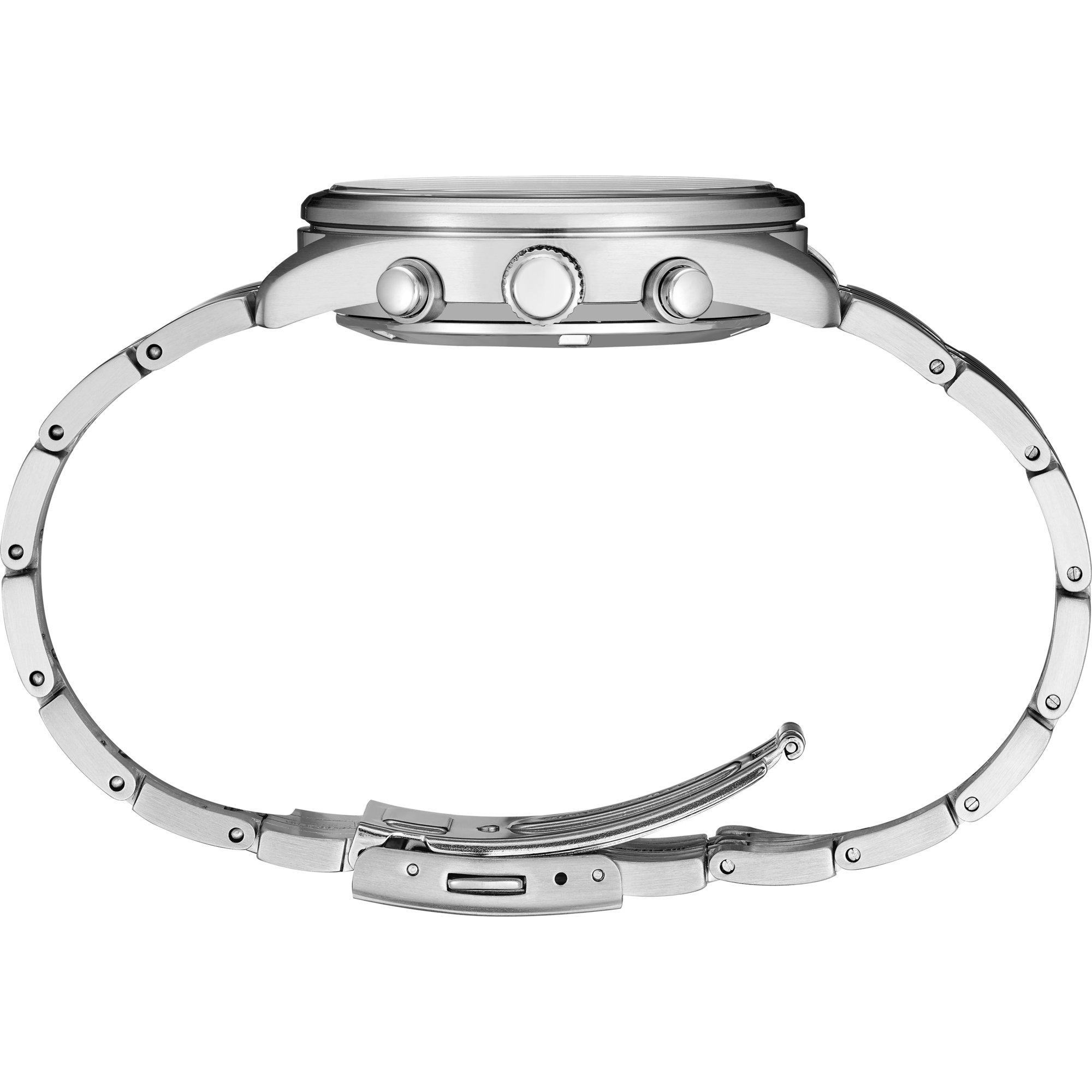 Silver/Silver - Seiko - Men's Chronograph Water Resistant Analogue Quartz Watch - 2