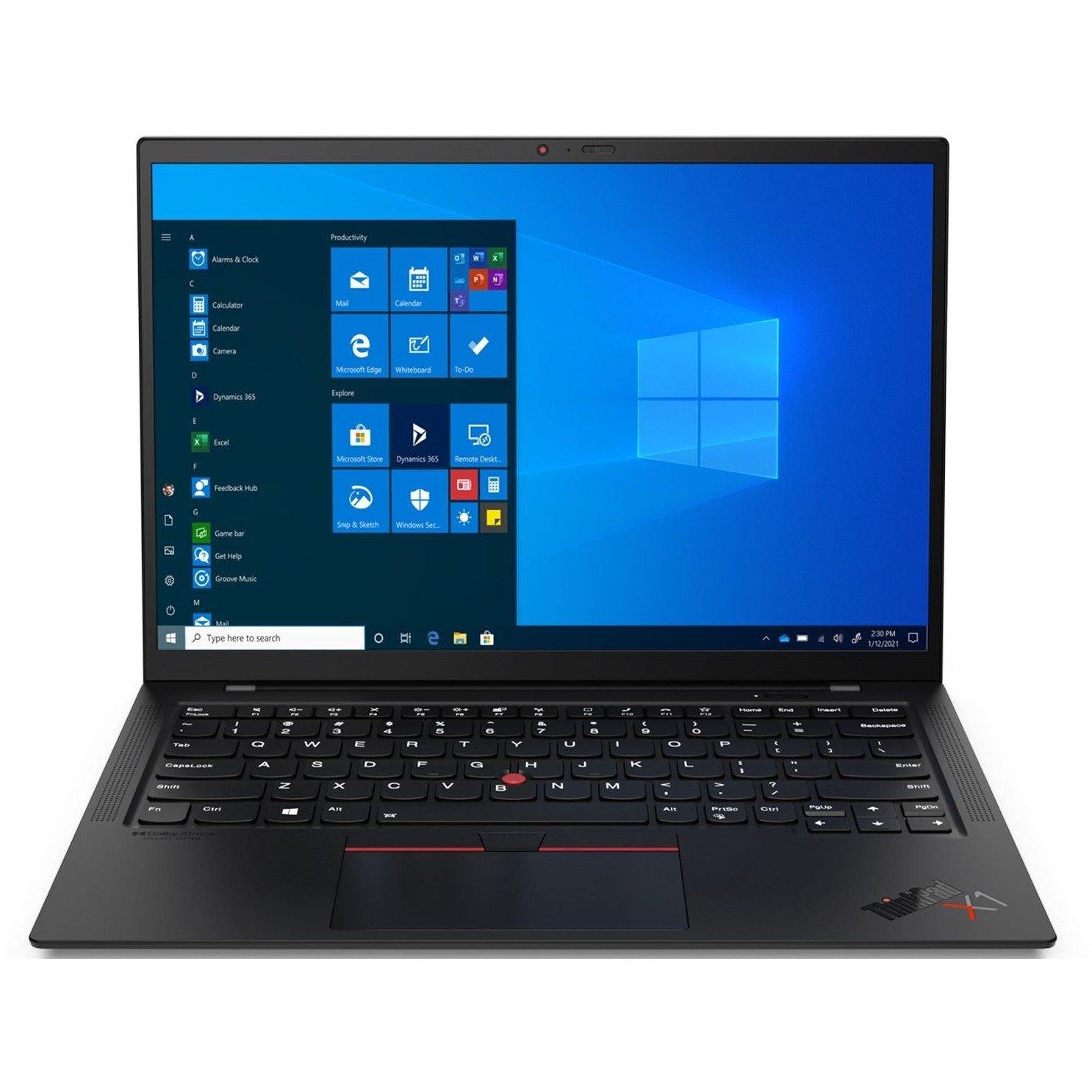 Black - Lenovo - Refurbished Lenovo ThinkPad X1 Carbon 14 Inch Laptop - Intel Core i5 16GB 256GB SSD - 1