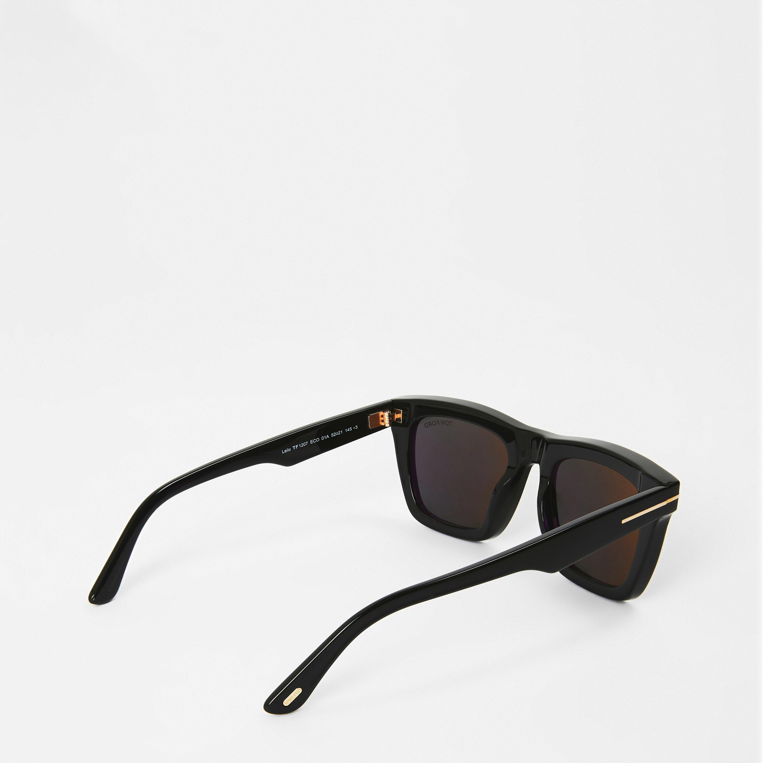 Shiny Black - Tom Ford - Lelio Square Sunglasses - 2