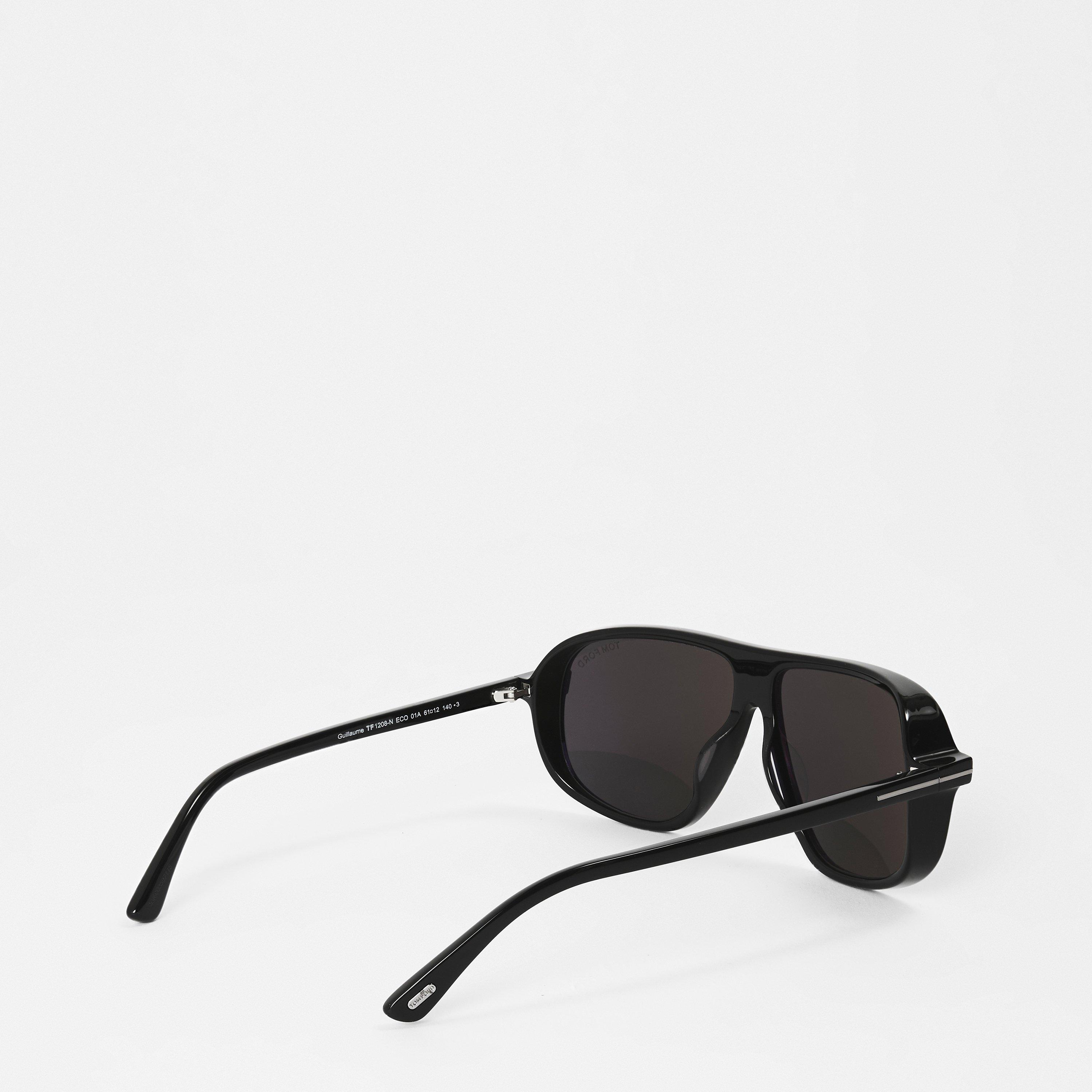 Shiny Black - Tom Ford - GUILLAUME Aviator Sunglasses - 2