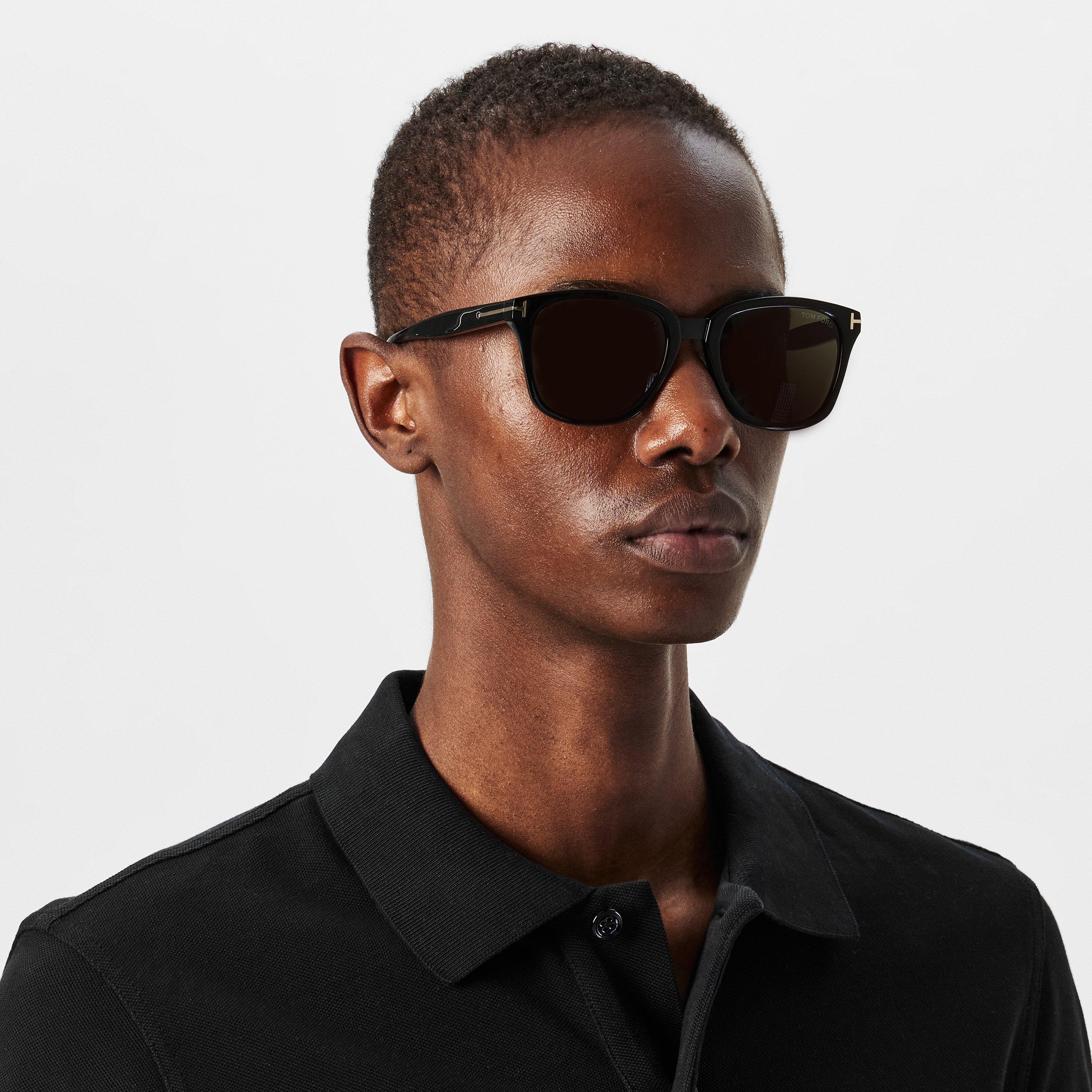 Shiny Black - Tom Ford - Graydon Sunglasses - 3