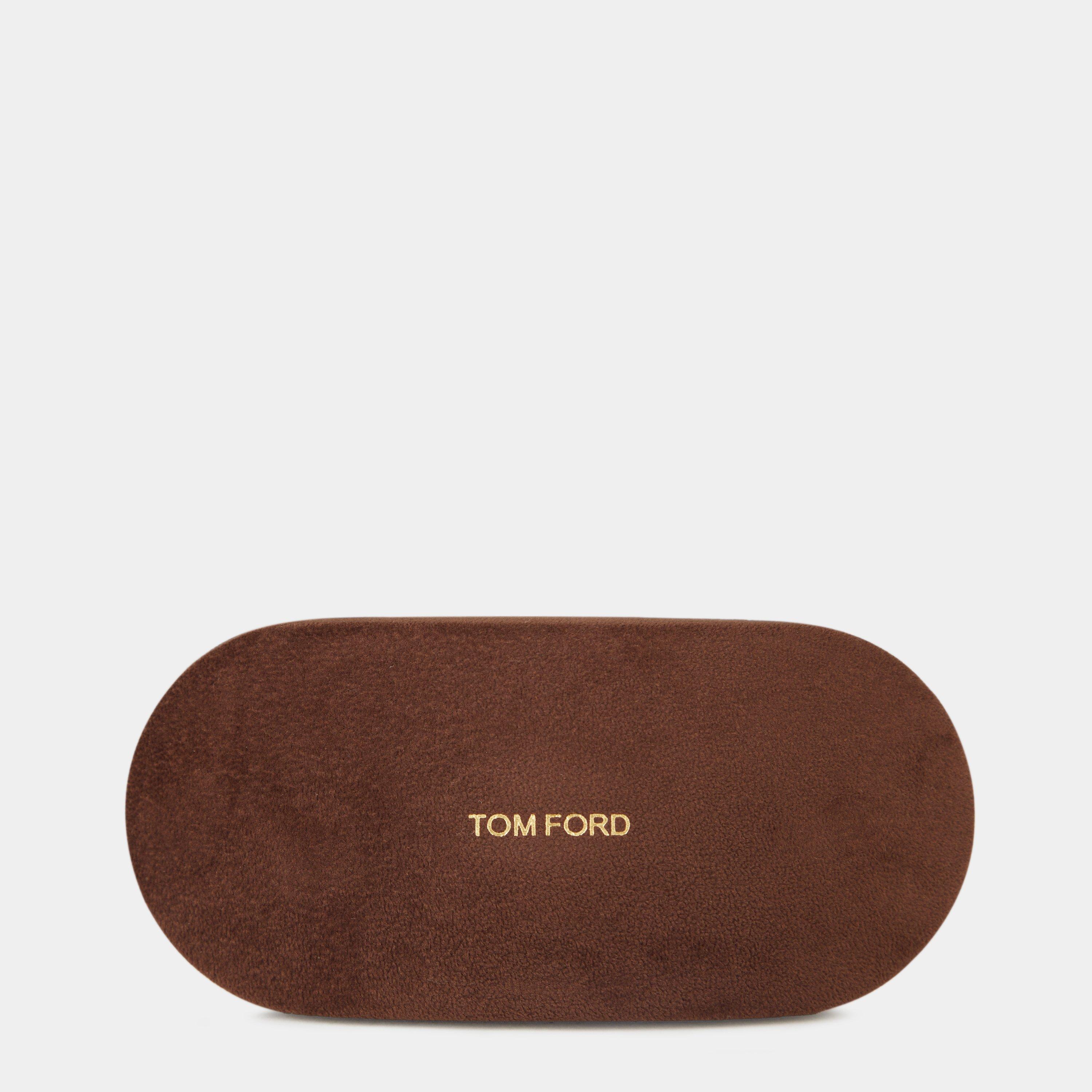 Shiny Black - Tom Ford - Men's Navigator Aviator Sunglasses - 4