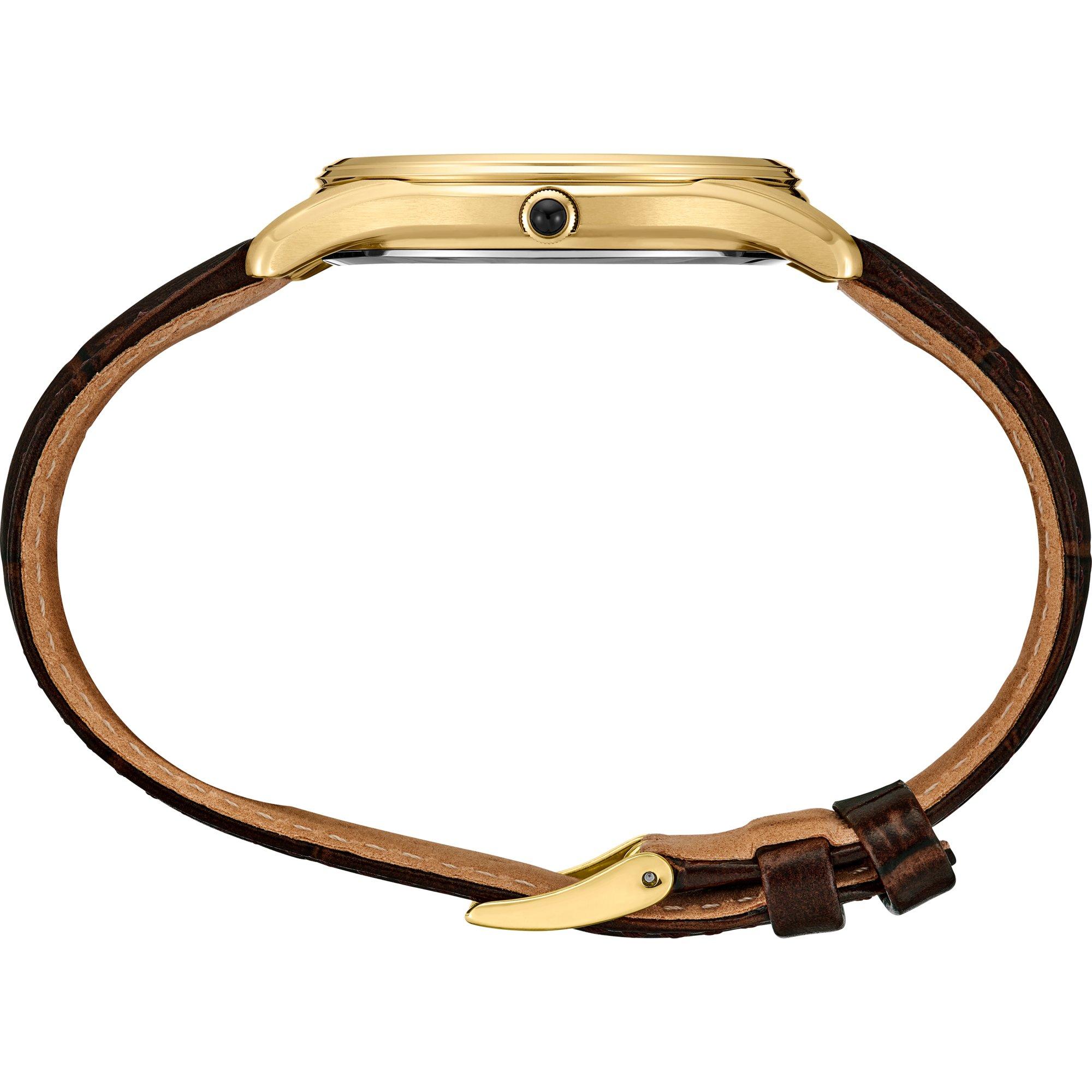 White/Gold - Seiko - Men's Classic Analogue Quartz Watch - 2