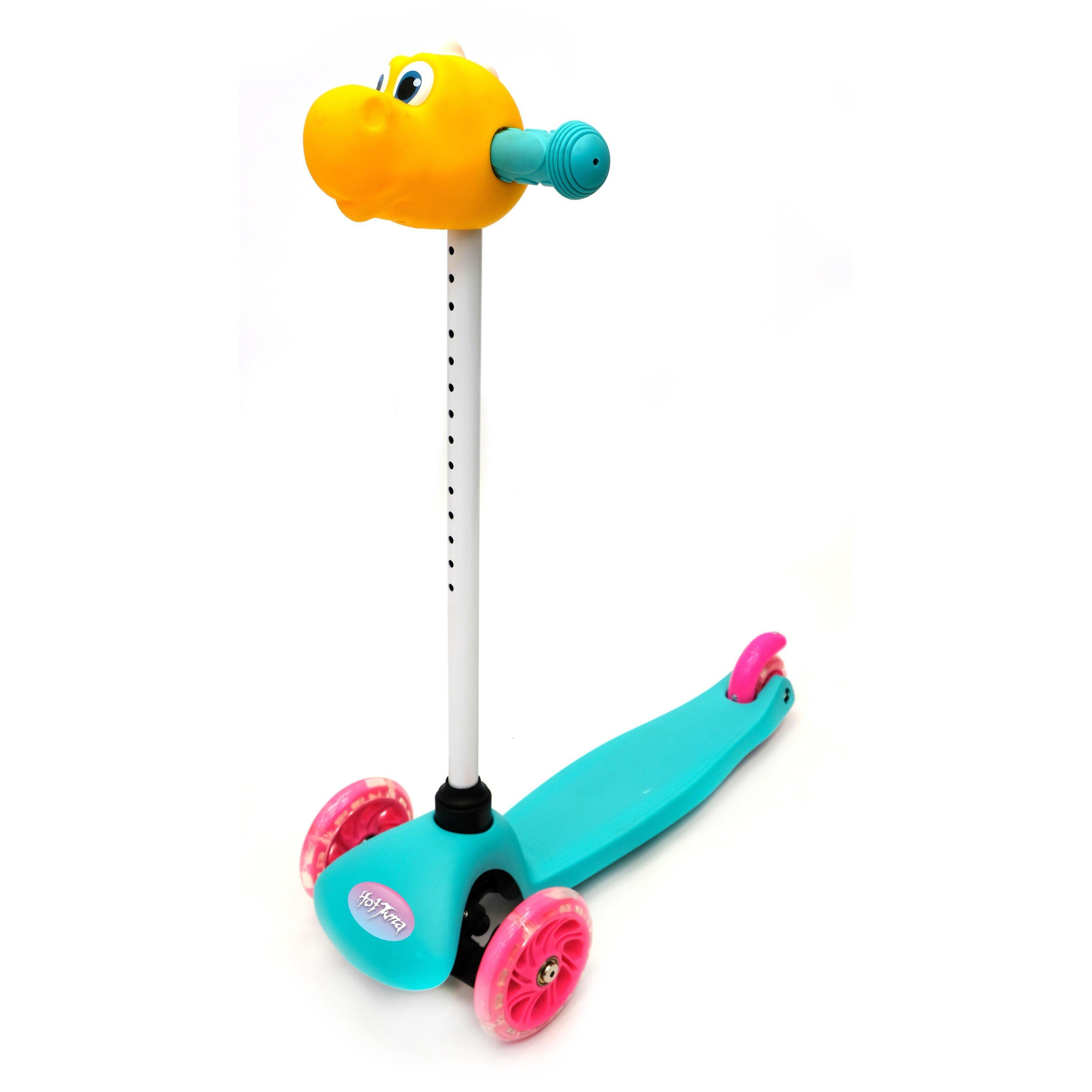 Green/Yellow - Hot Tuna - Hot 3D Dino Lightup Scooter - 2