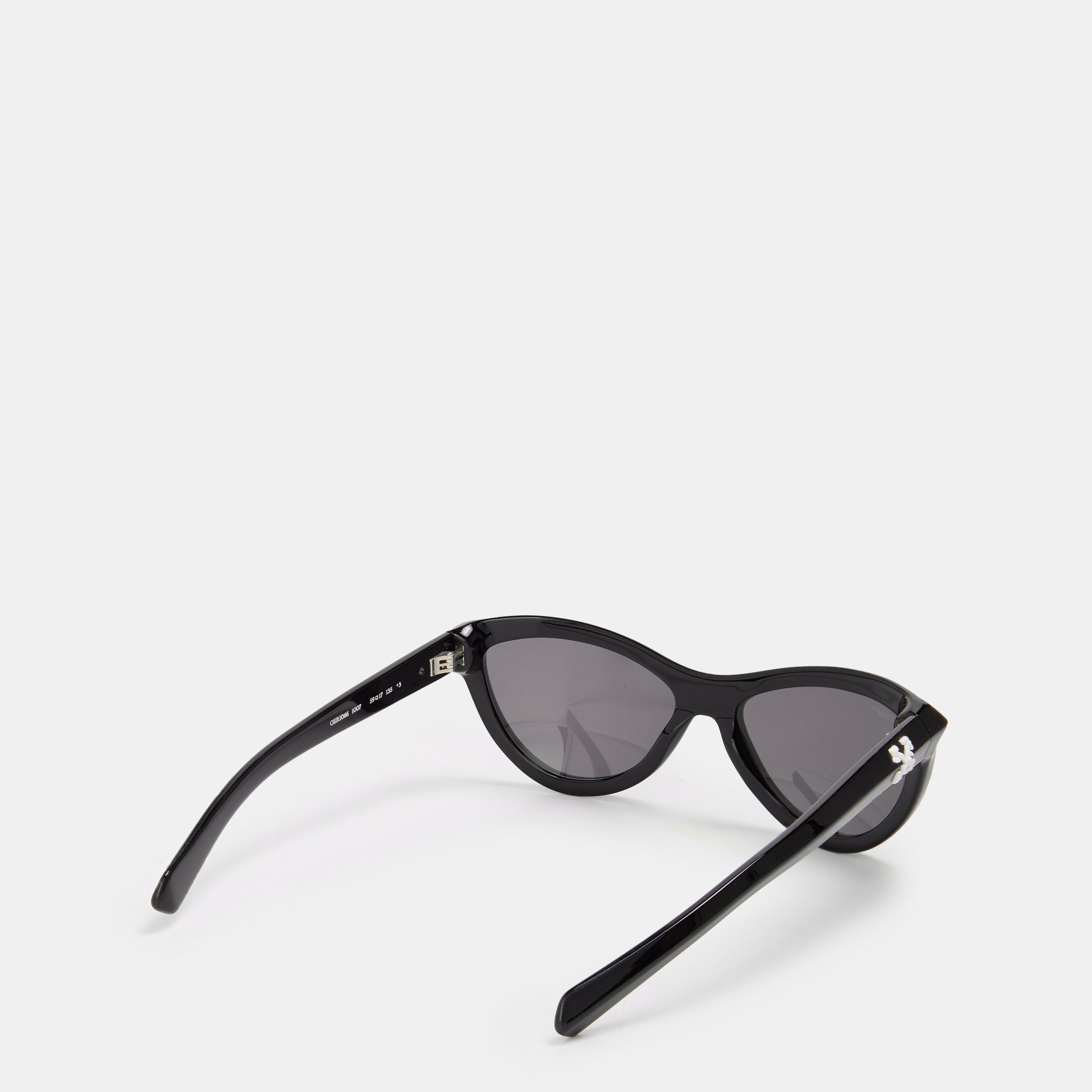 Black/Dark Grey - Off White - Unisex Square Sunglasses, Square Design - 2