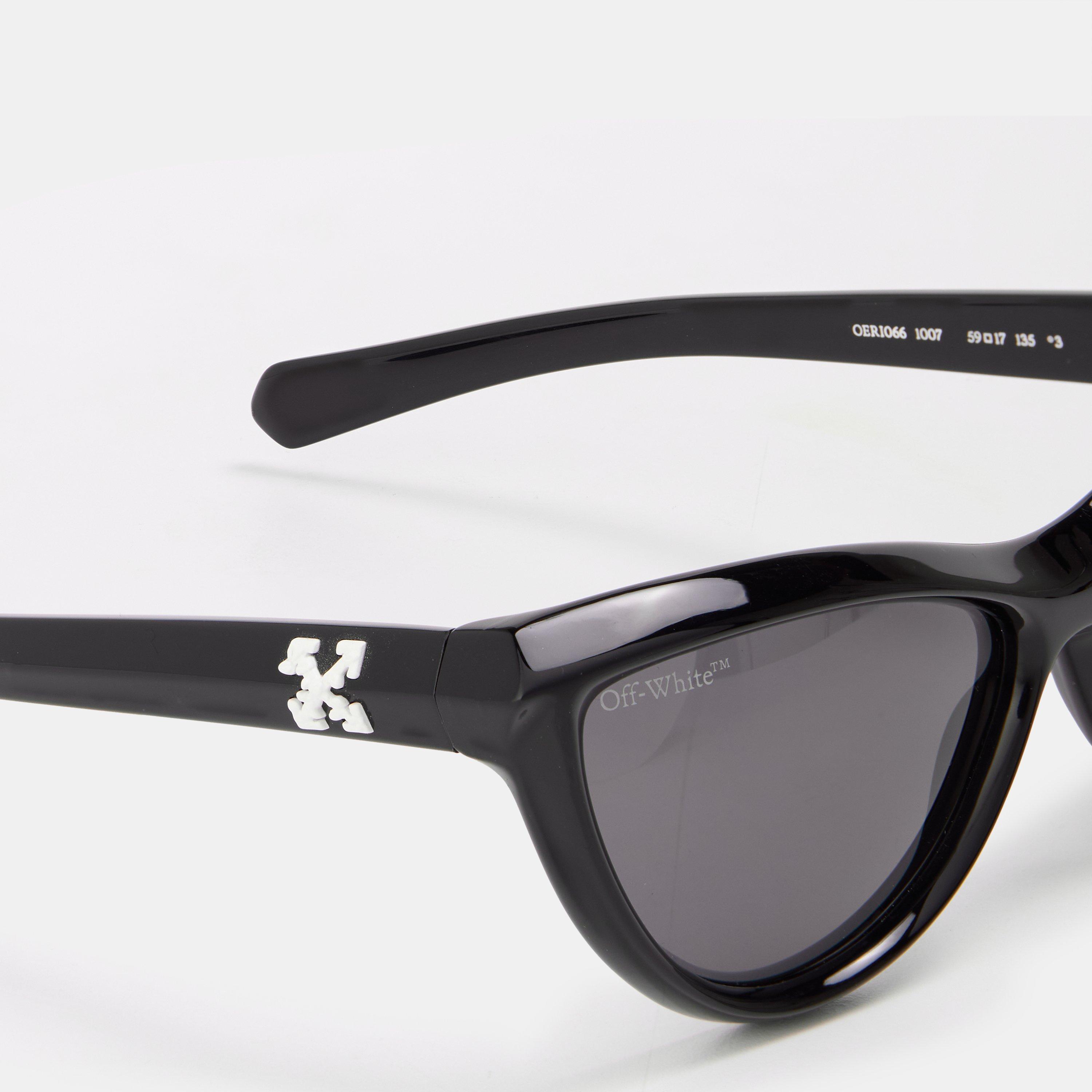 Black/Dark Grey - Off White - Unisex Square Sunglasses, Square Design - 3