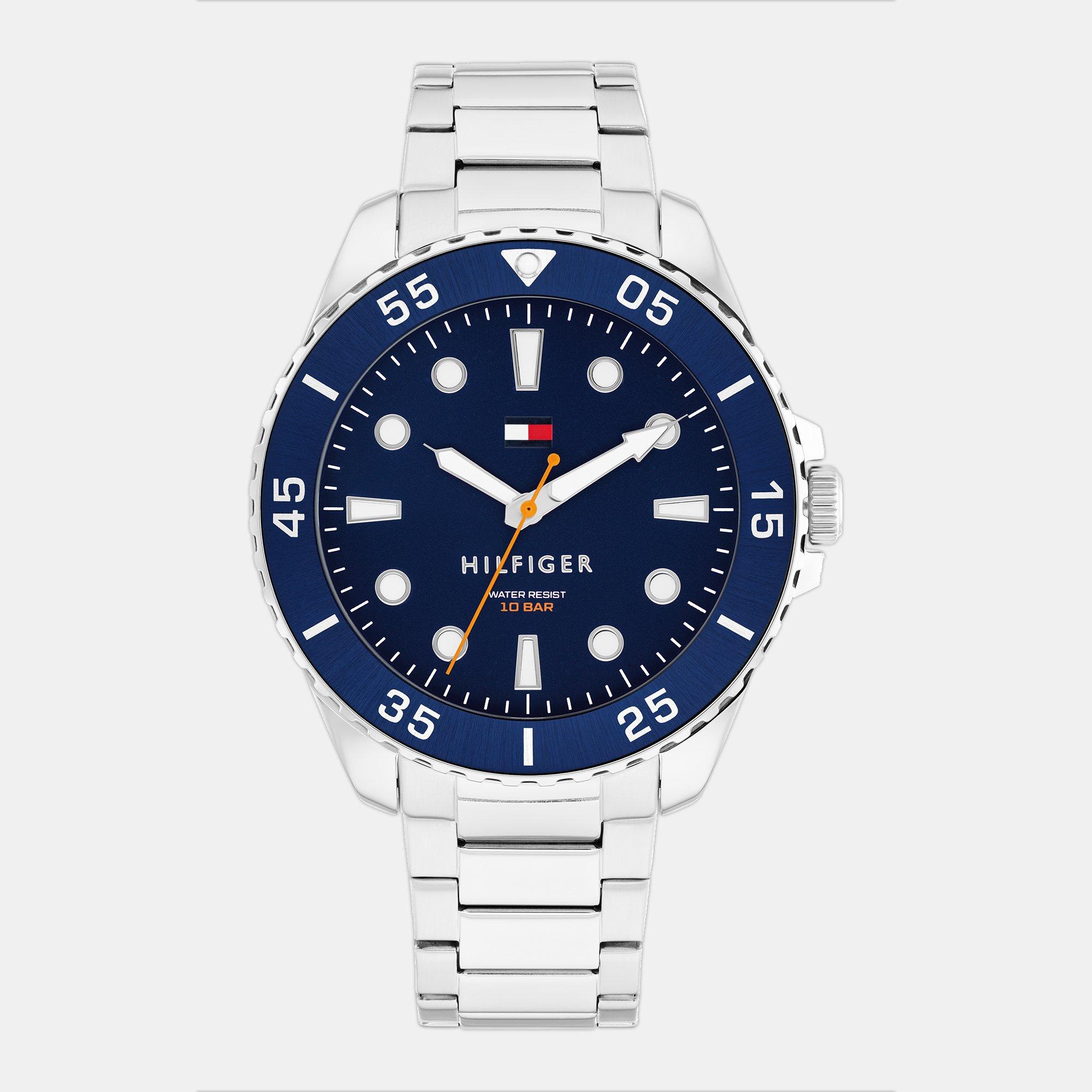 Blue/silver - Tommy Hilfiger - Mens Stainless Steel Bracelet Watch - 1