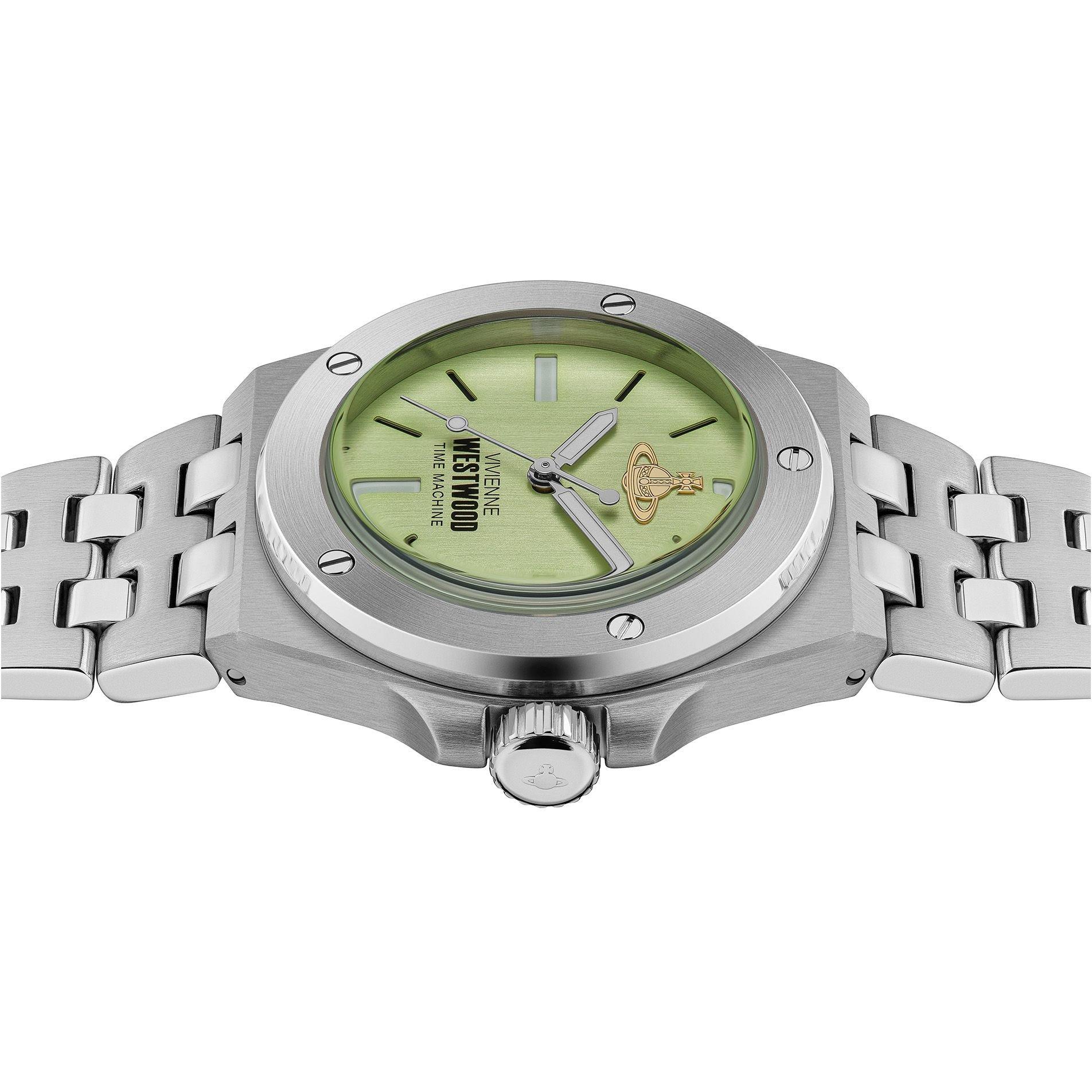 Green/Silver - Vivienne Westwood - Leamouth Quartz 35mm Watch - 6