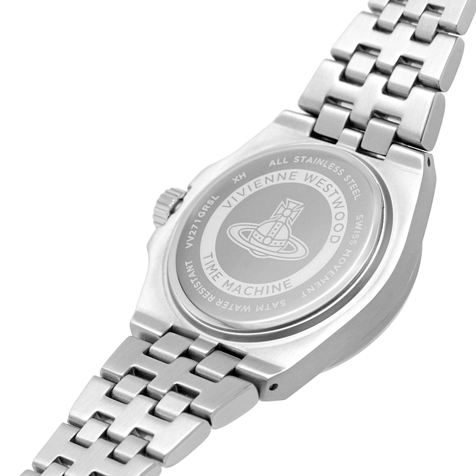 Green/Silver - Vivienne Westwood - Leamouth Quartz 35mm Watch - 7