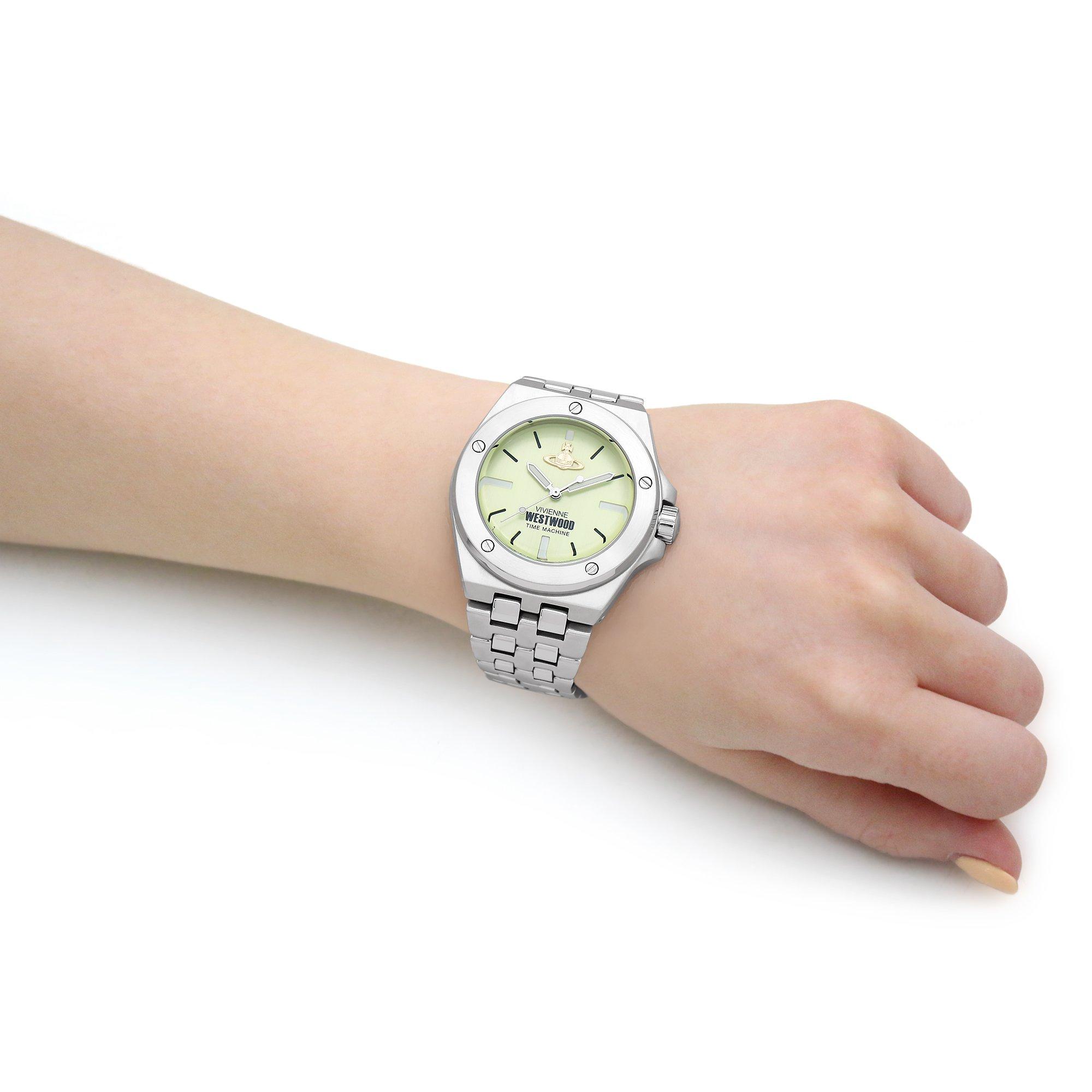 Green/Silver - Vivienne Westwood - Leamouth Quartz 35mm Watch - 10
