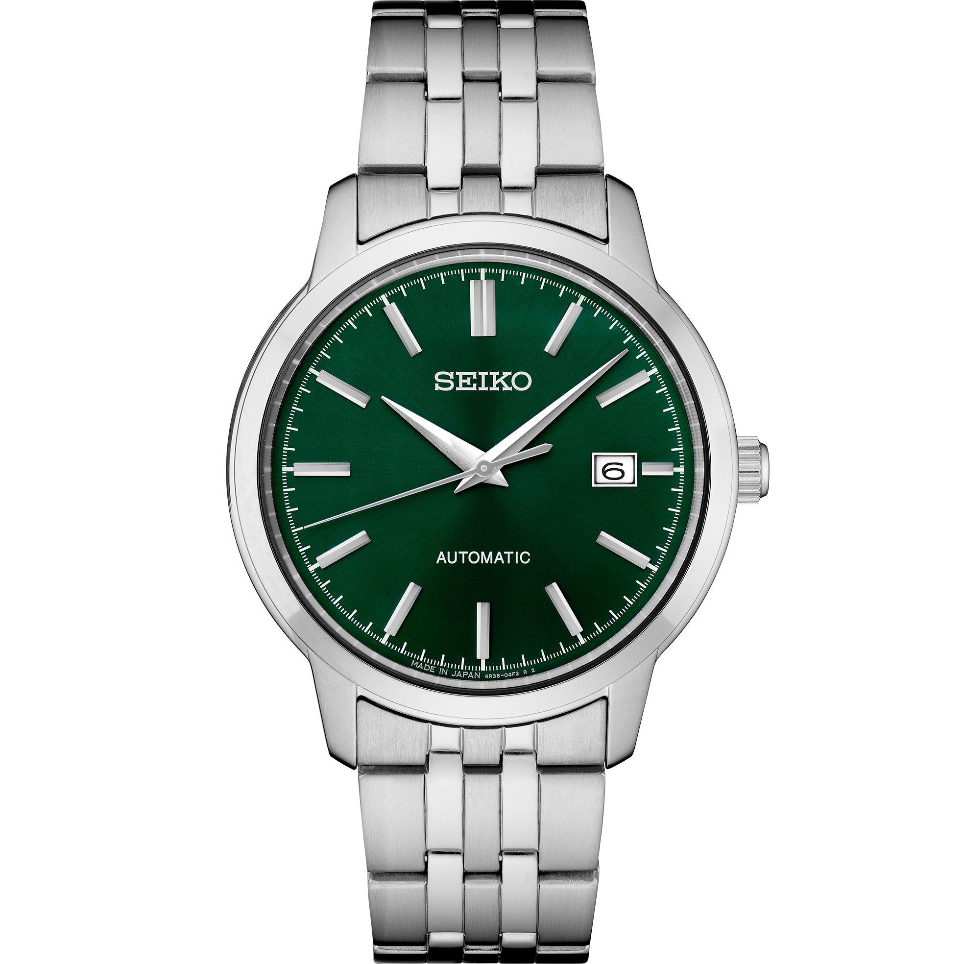 Green/Silver - Seiko - Men's Quartz Analogue Watch - 1