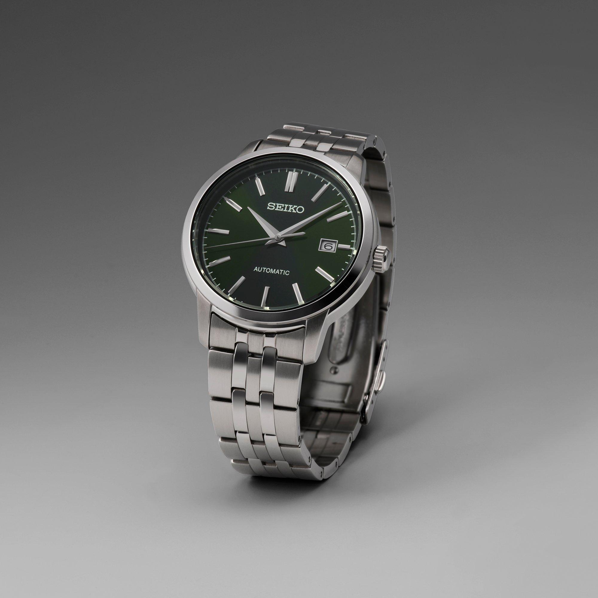 Green/Silver - Seiko - Men's Analogue Quartz Watch - 3
