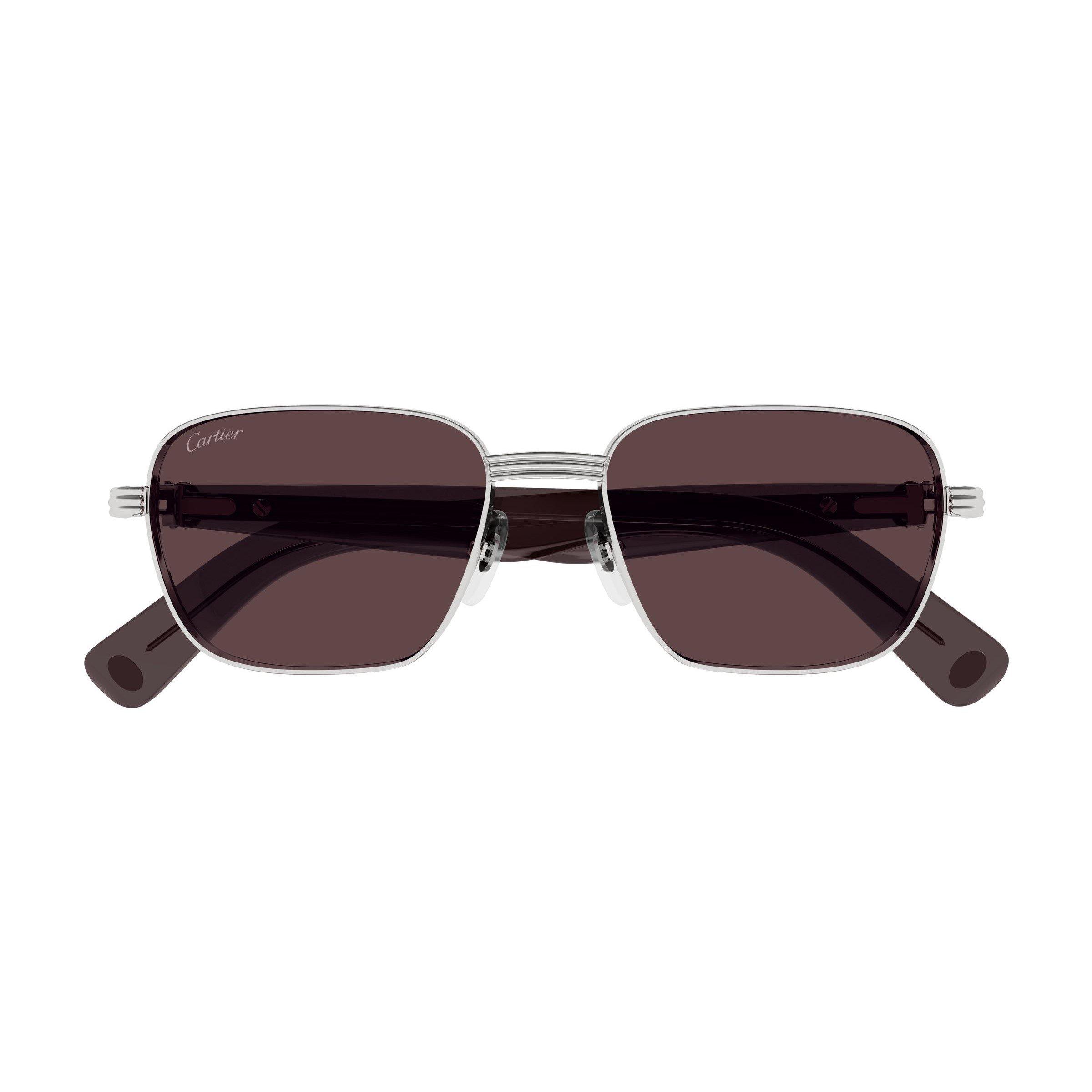Multi - Cartier - Cartier Mens Rectangular CT0538S Sunglasses - 2