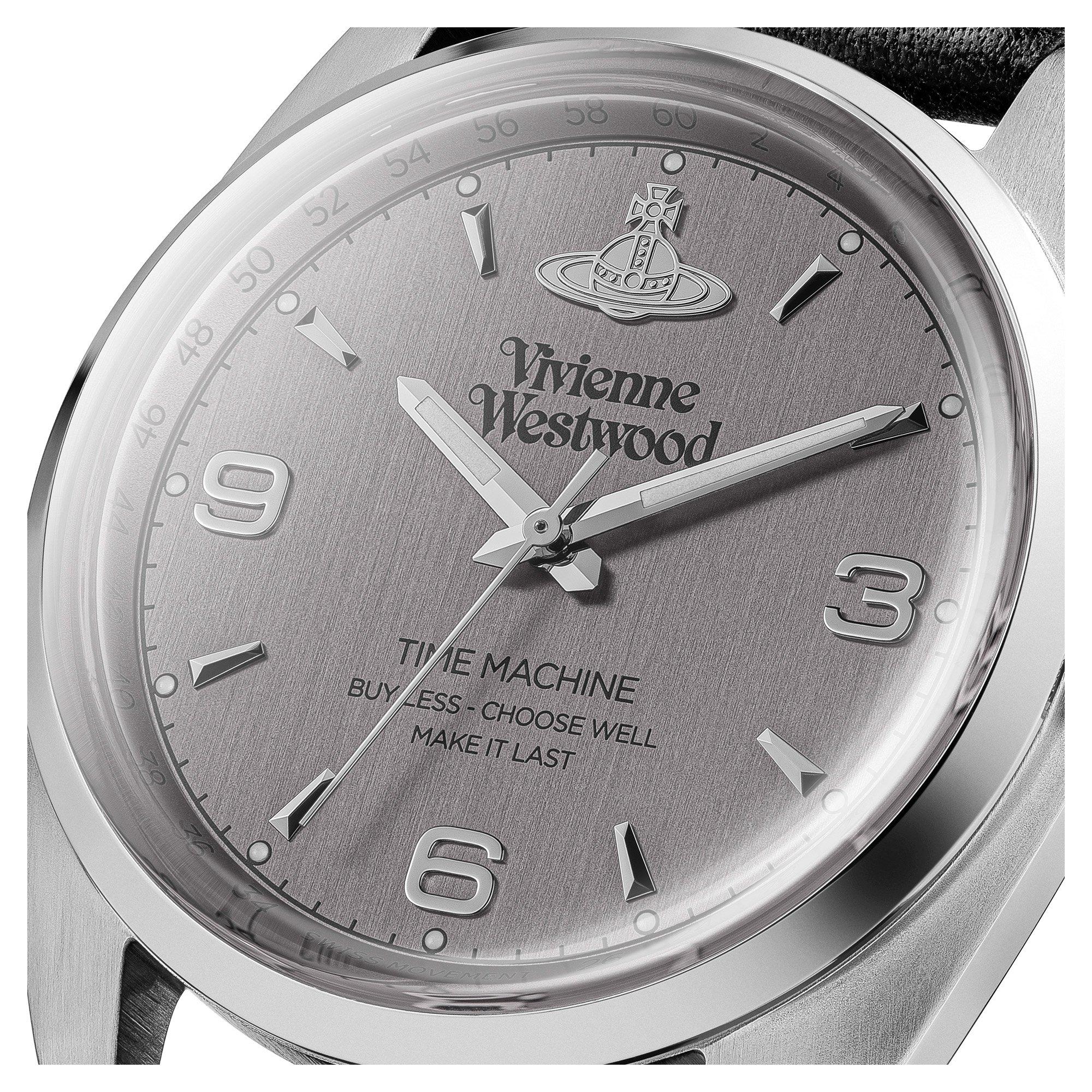 Cool Grey/Black - Vivienne Westwood - Unisex Adults Pennington Analogue Quartz Watch - 5