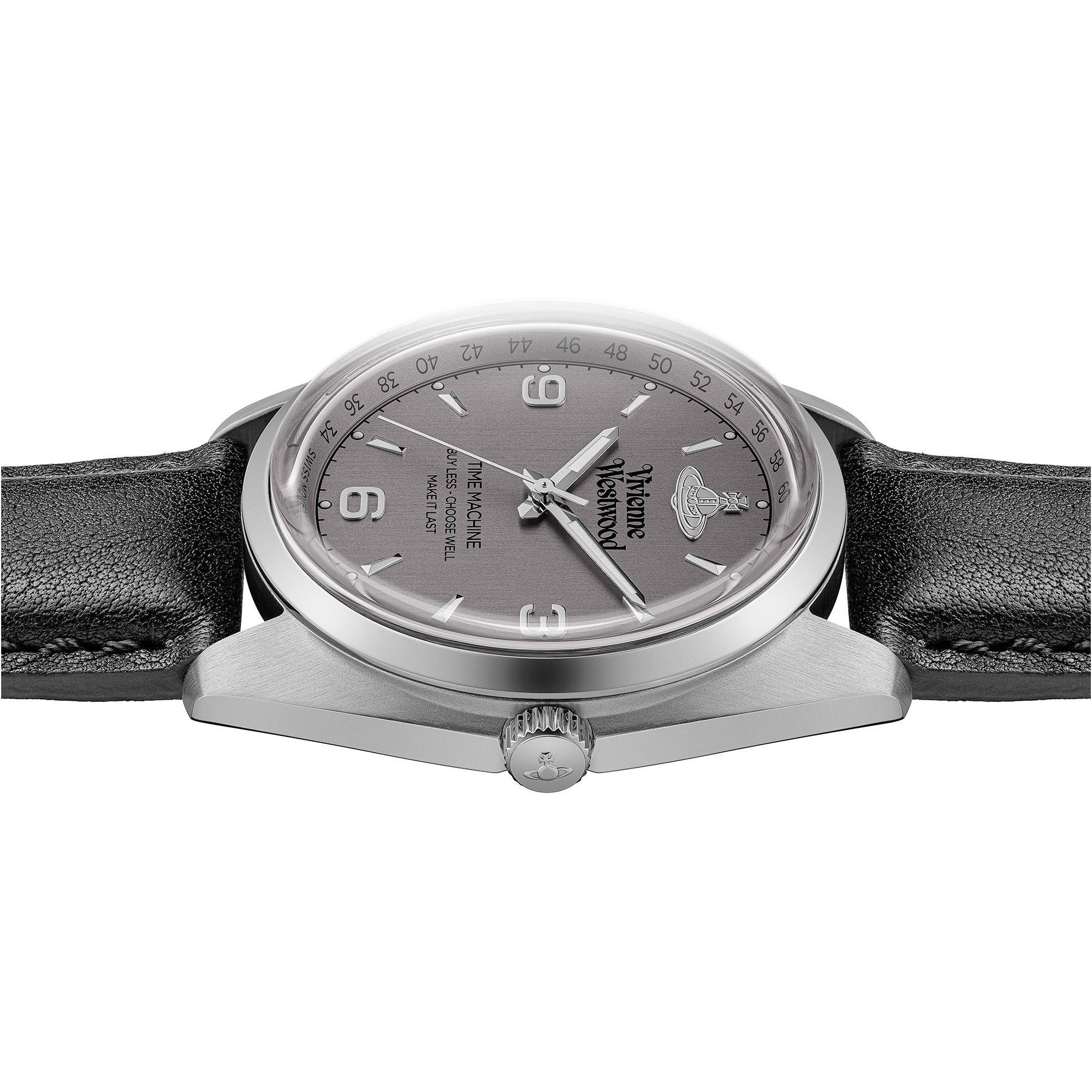 Cool Grey/Black - Vivienne Westwood - Unisex Adults Pennington Analogue Quartz Watch - 6