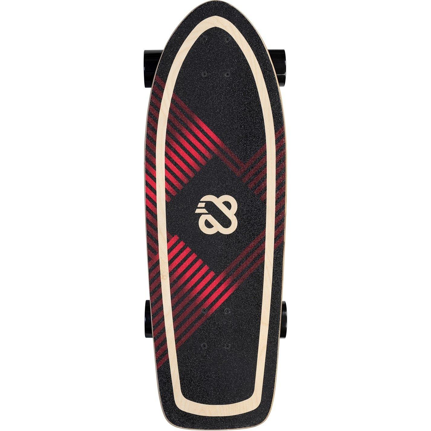 Red/Black - Nijdam - Cruiser Longboard Wicker Weaver 32 - 2