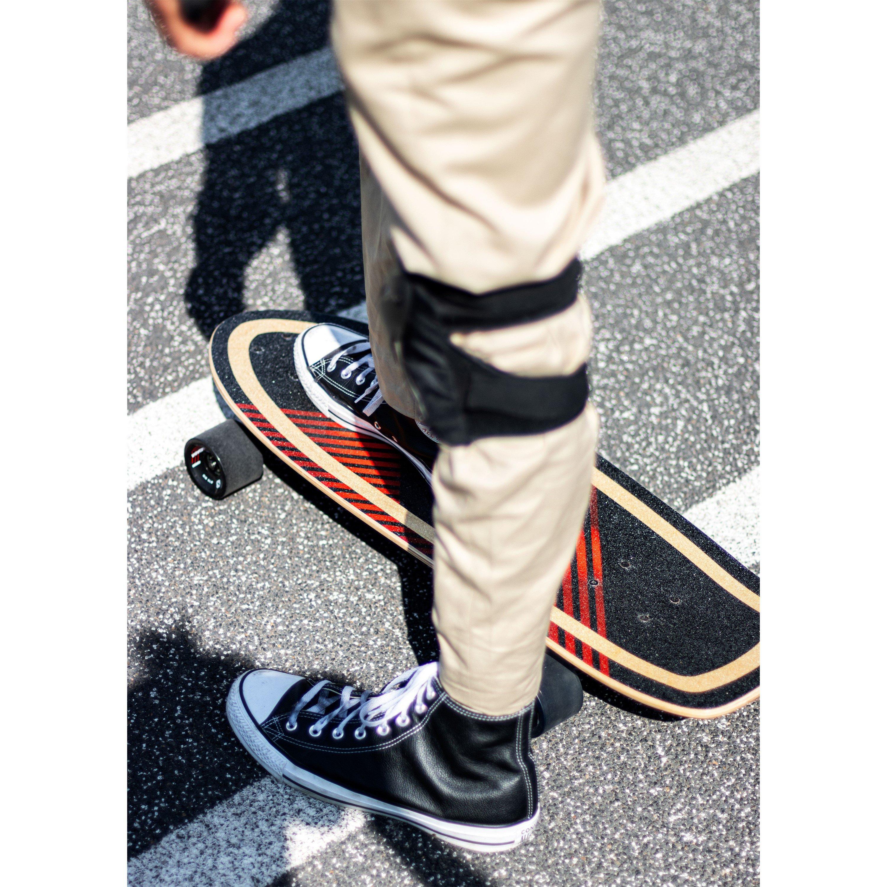 Red/Black - Nijdam - Cruiser Longboard Wicker Weaver 32 - 6