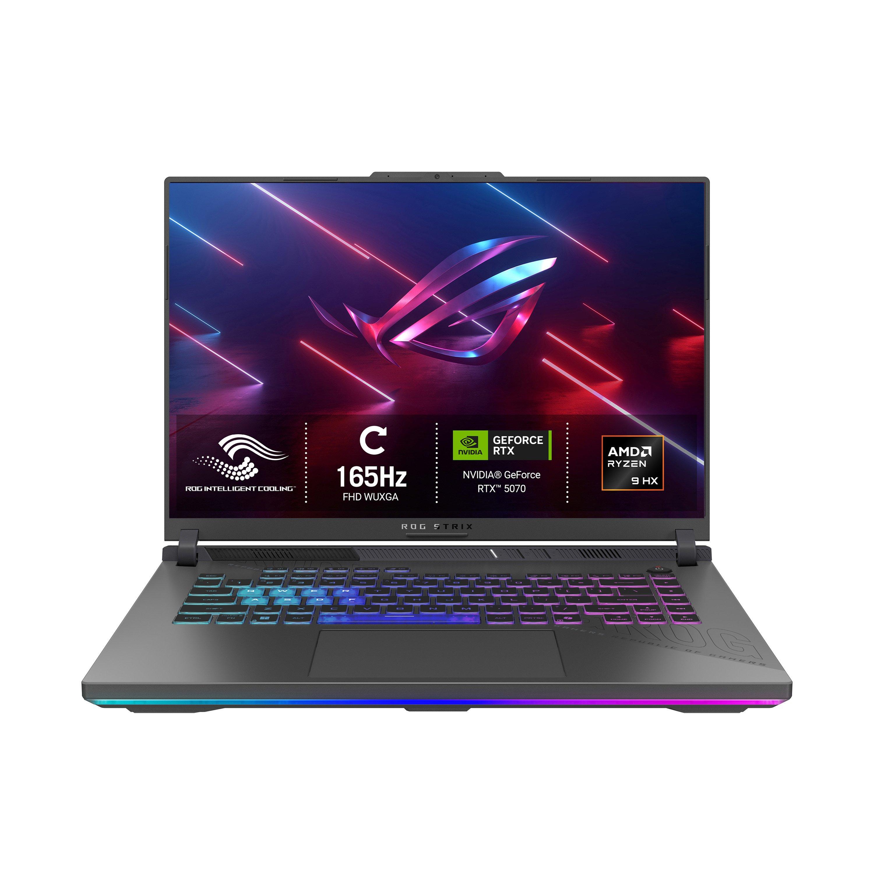 Black - ASUS - ASUS ROG Strix G16 16 FHD+ 165Hz Gaming Laptop - Ryzen 9 8940HX 16GB RAM 1TB SSD RTX 5070 - 1