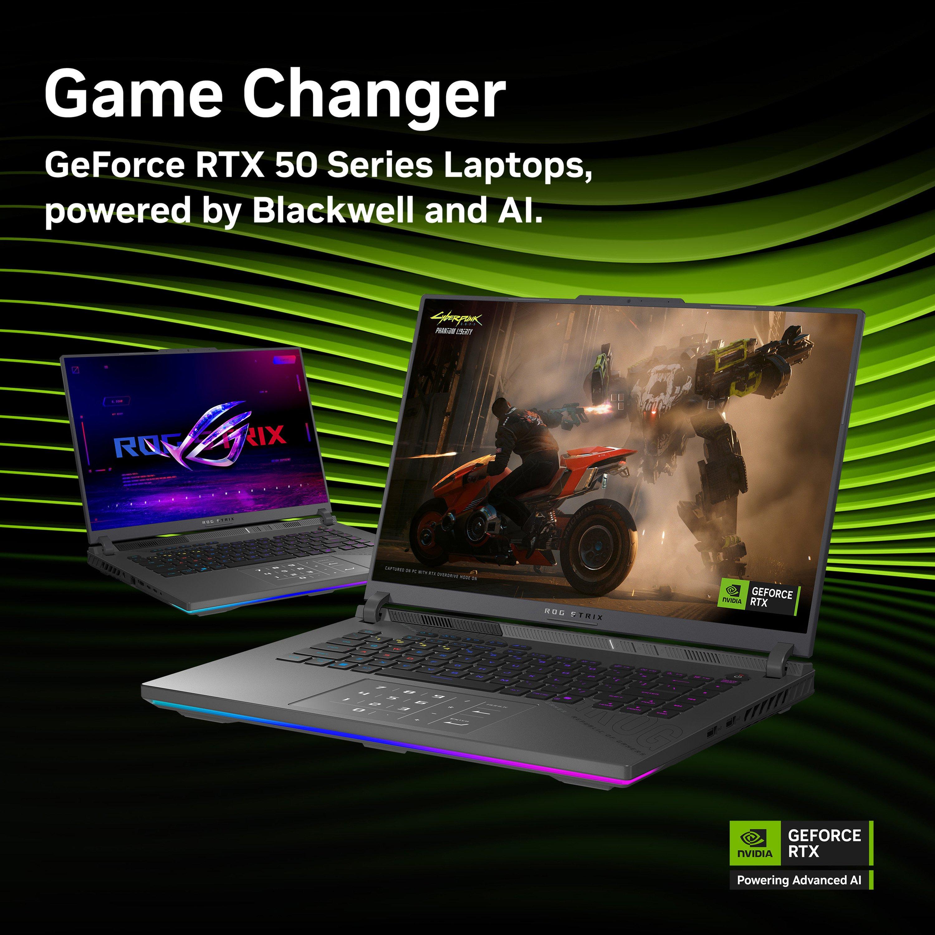 Black - ASUS - ASUS ROG Strix G16 16 FHD+ 165Hz Gaming Laptop - Ryzen 9 8940HX 16GB RAM 1TB SSD RTX 5070 - 13