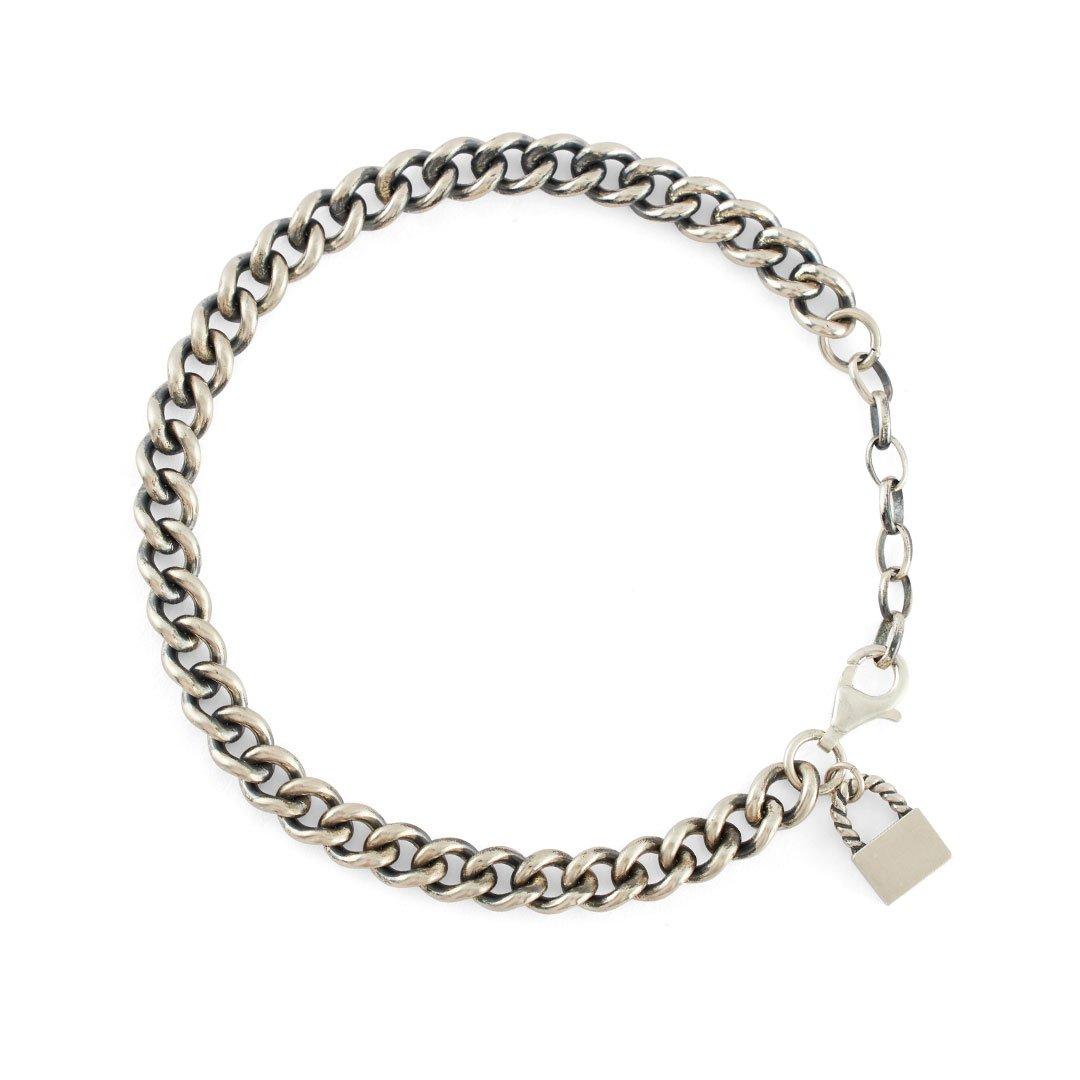 Silver - Serge DeNimes - Silver Padlock Bracelet - 1