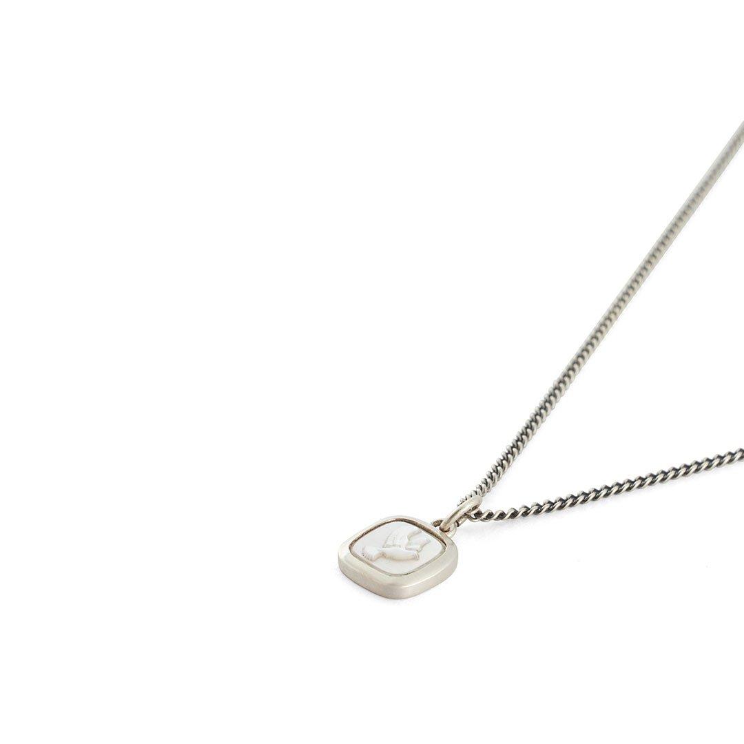Silver - Serge DeNimes - Silver Dove Cameo Necklace - 2