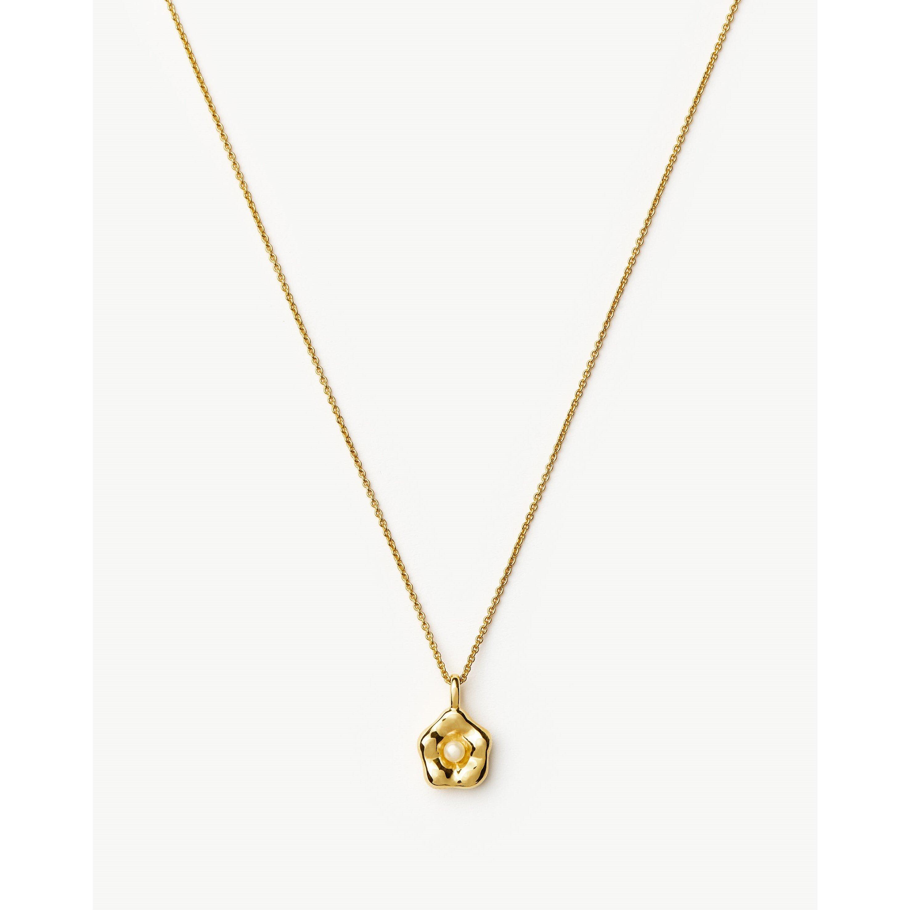 GOLD - Missoma - Eny Puffy Daisy Pendant Necklace - 2