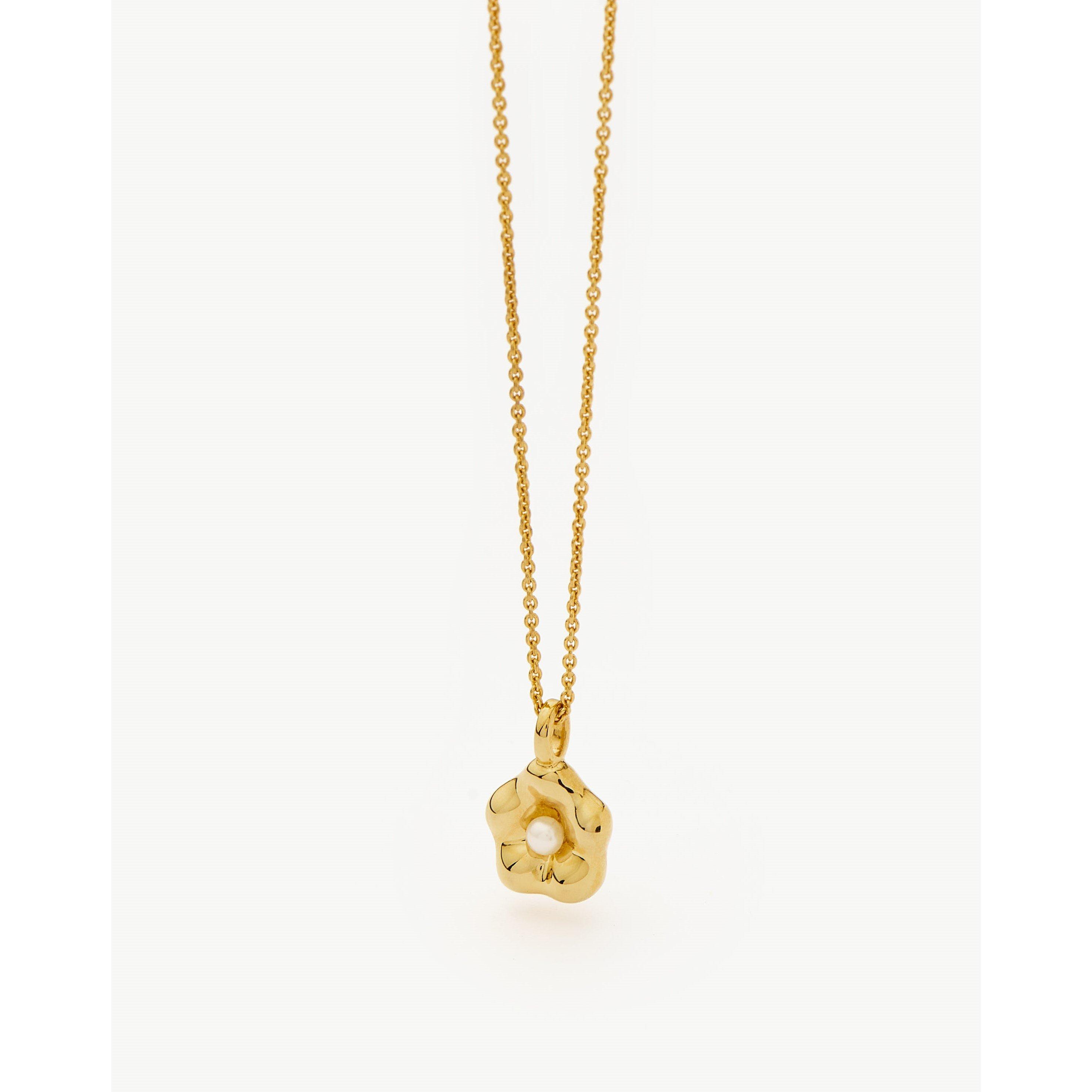 GOLD - Missoma - Eny Puffy Daisy Pendant Necklace - 6