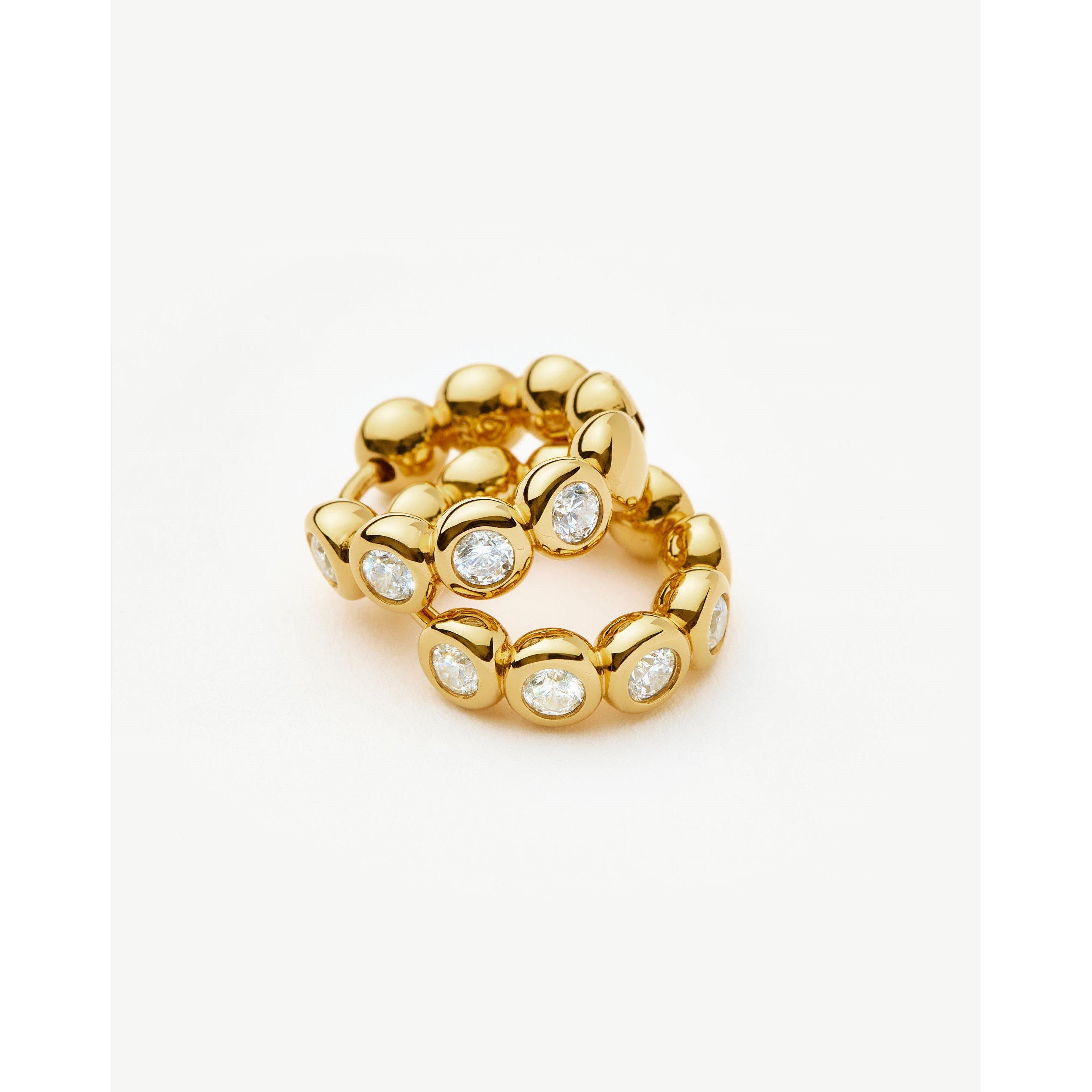 GOLD - Missoma - Tennis Hoops - 4