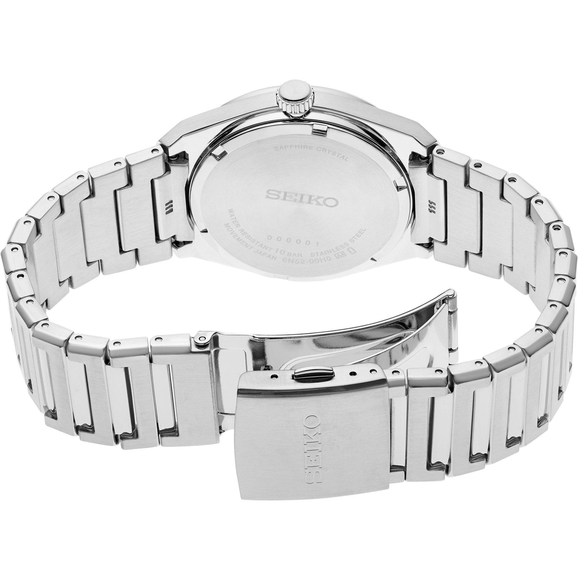 White/Silver - Seiko - Men's Classic Analogue Quartz Watch - 3