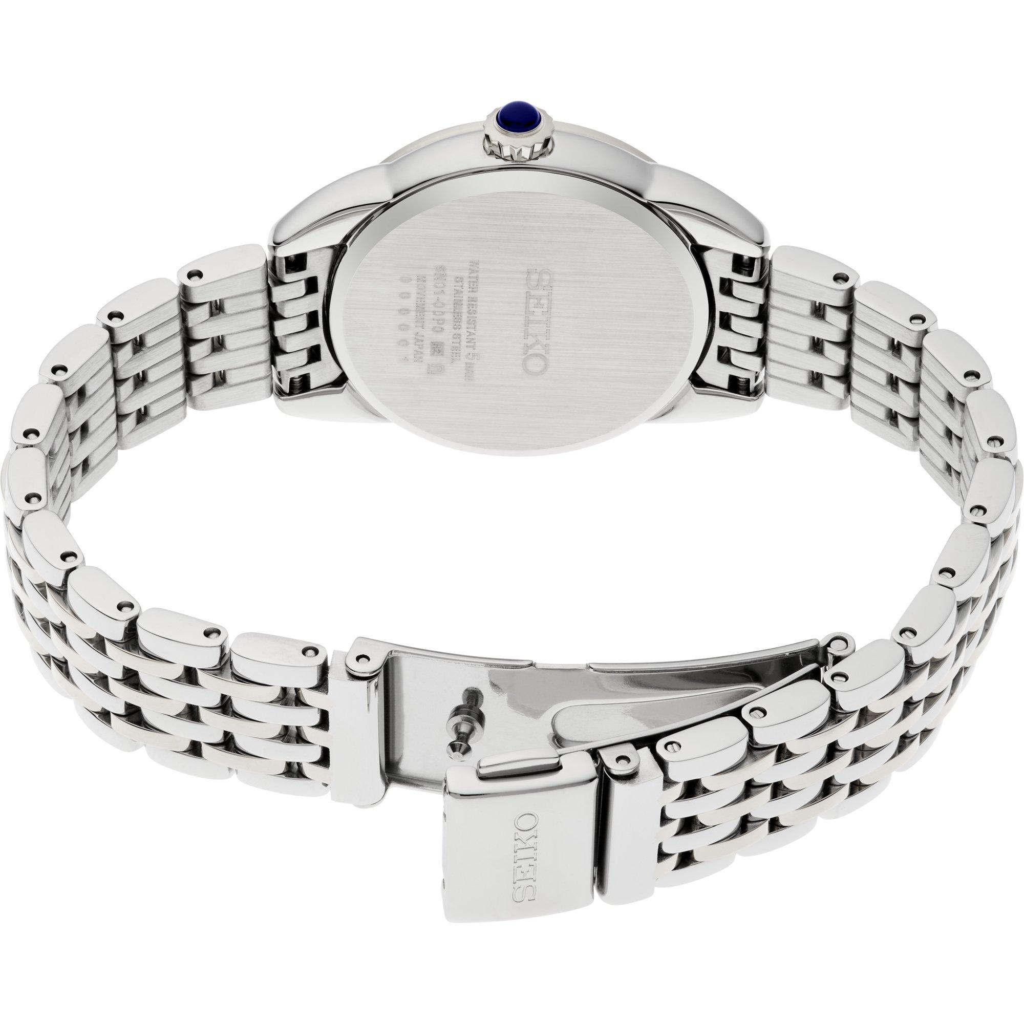 White/Silver - Seiko - Unisex Adults Analogue Quartz Watch - 3