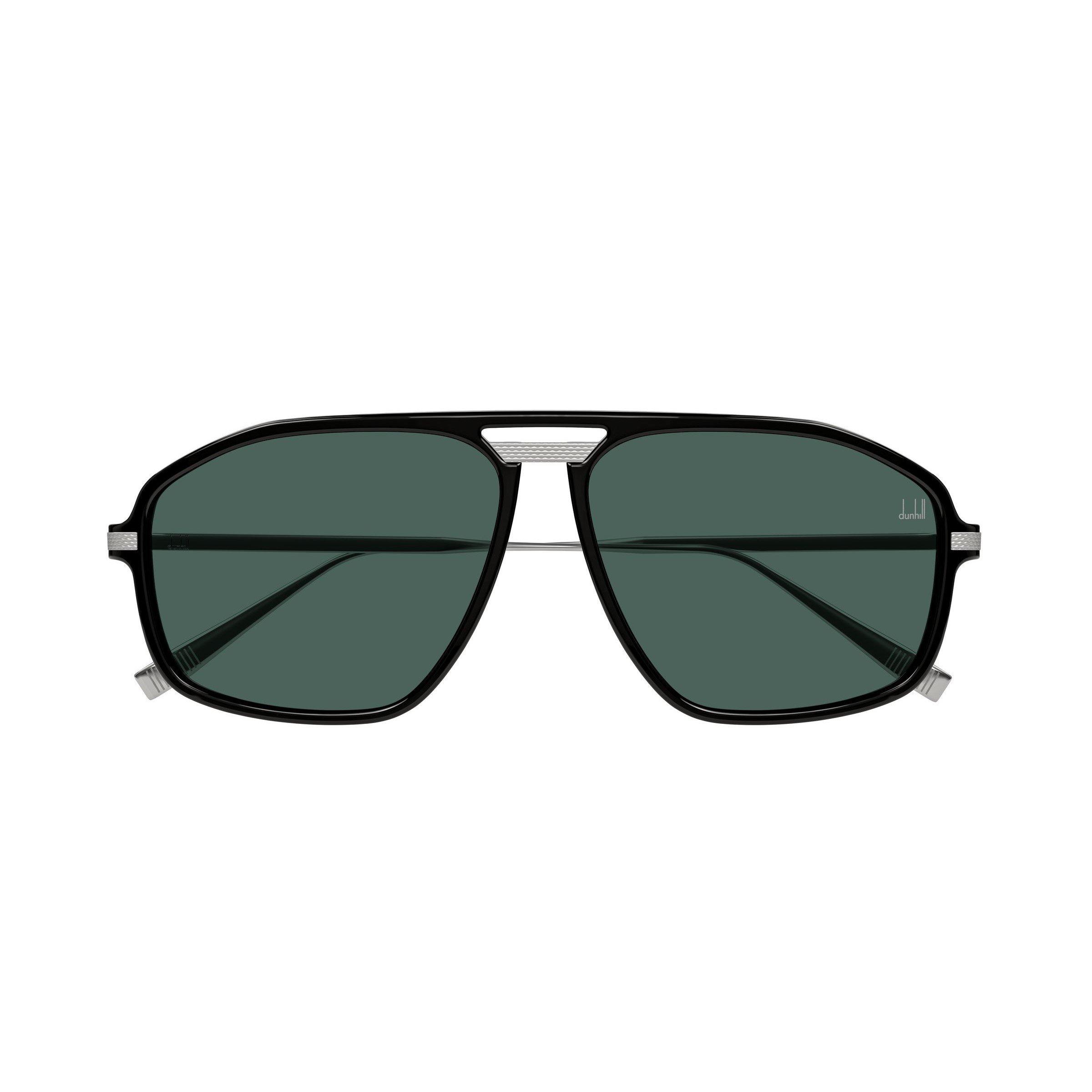 Silver/Black - Dunhill Eyewear - Dunhill Mens Aviator DU0120S Sunglasses - 2