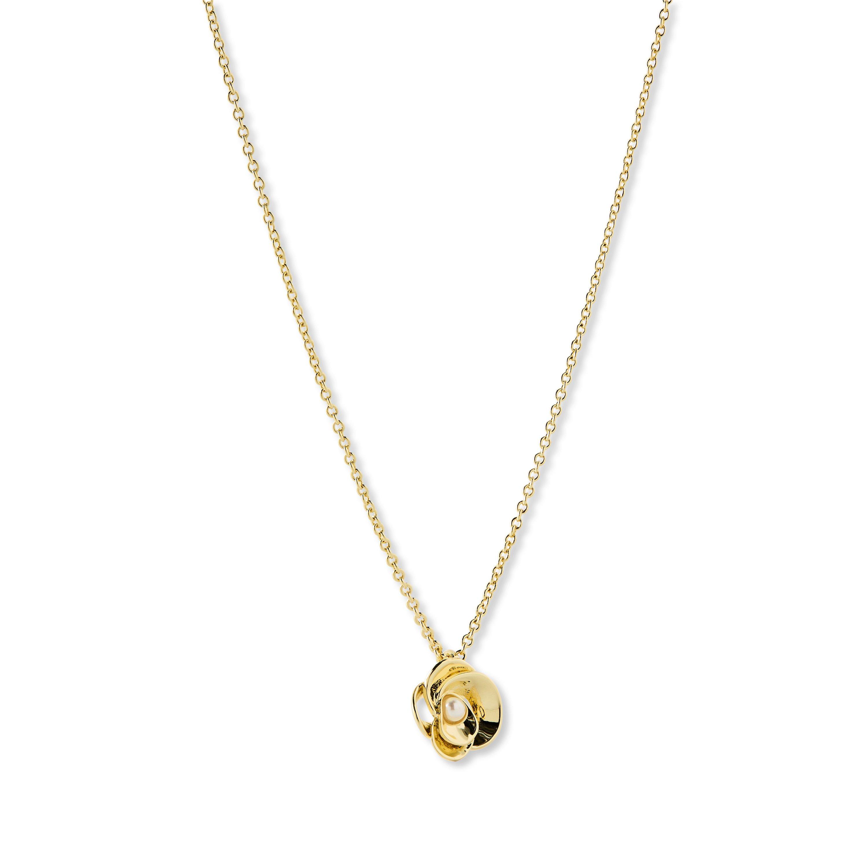 GoldTone Pearl - Ted Baker - Women's Pearl Flower Pendant Necklace - 1