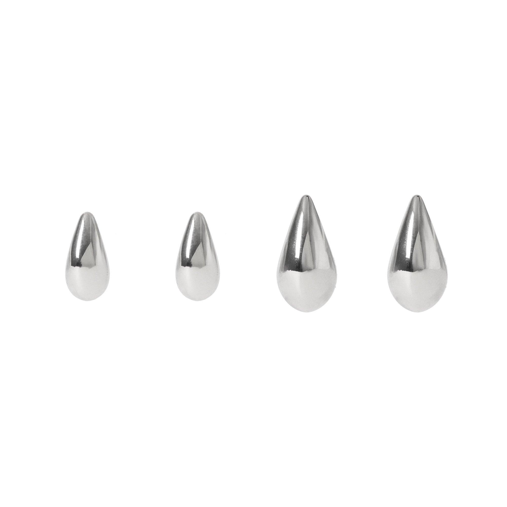 Miso Women's Teardrop  Earrings - Silver