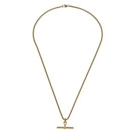 Fabric T Bar Metal Necklace