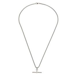 Fabric T-Bar Metal Necklace