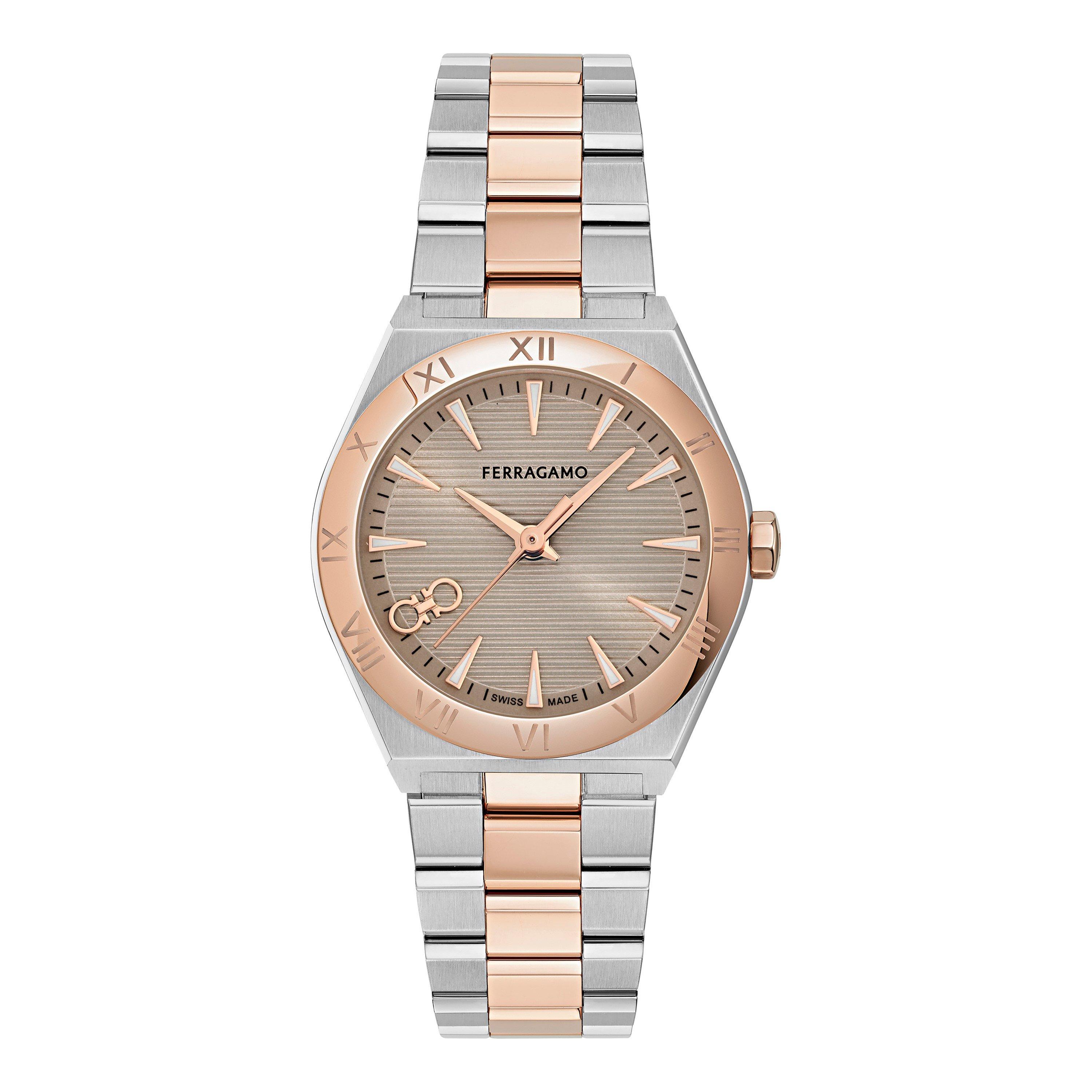 Grey/Metallics - Ferragamo - Vega Analogue Quartz Watch - 1